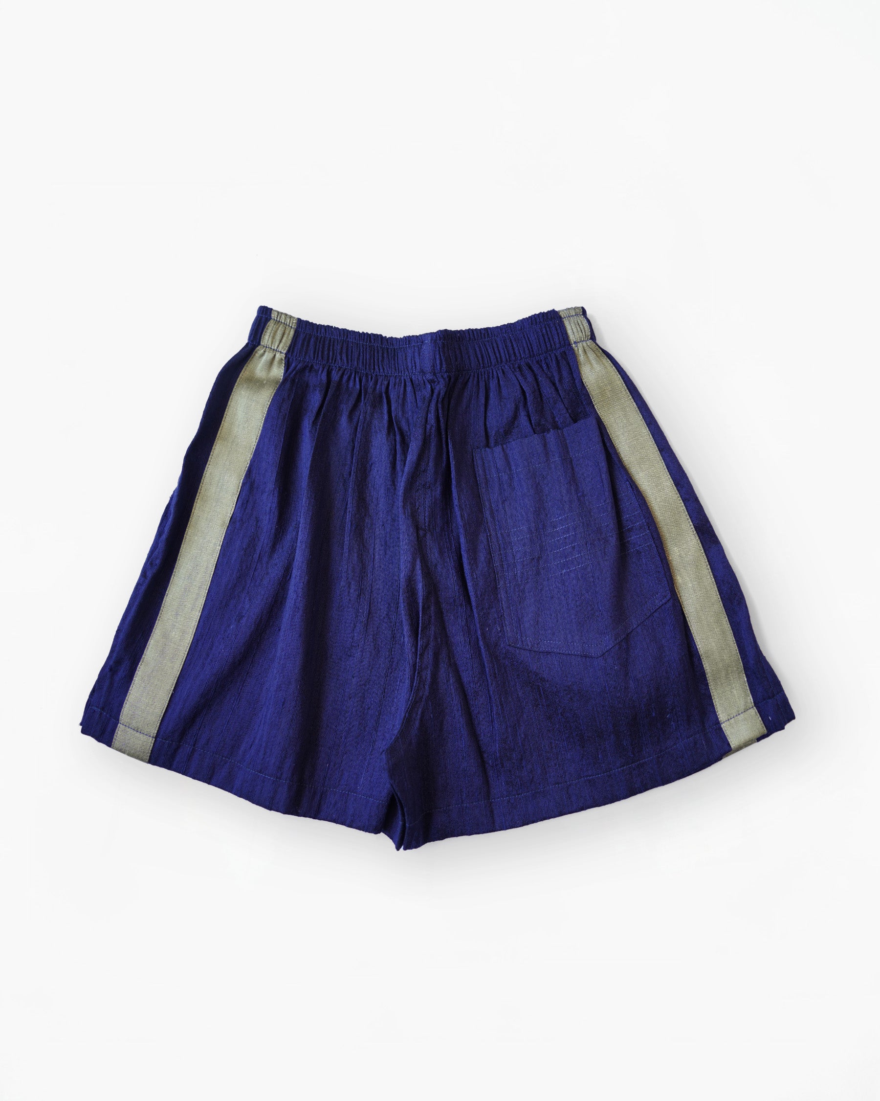 Handwoven Raw Thai Silk Unisex Contrast Shorts