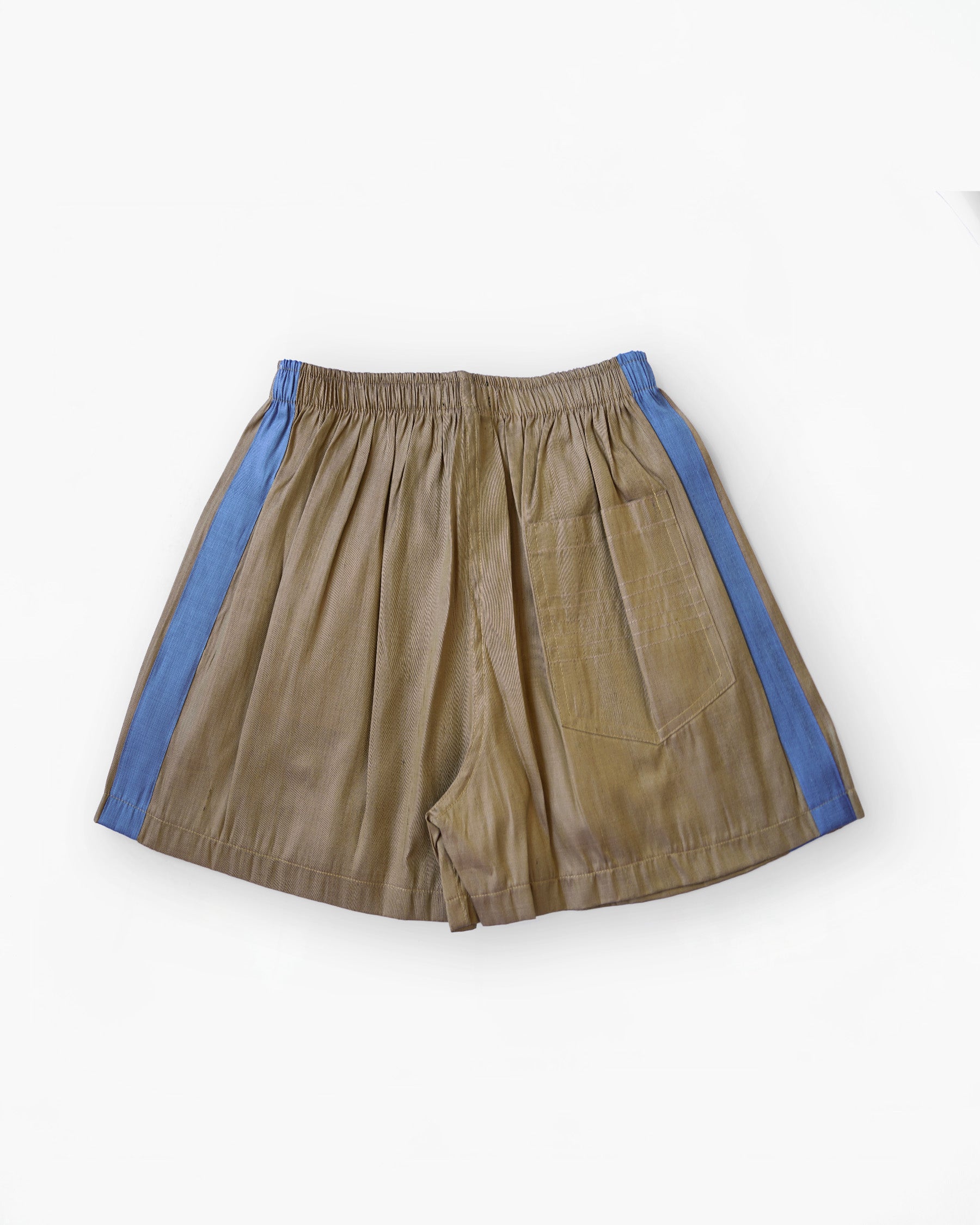 Handwoven Raw Thai Silk Unisex Contrast Shorts