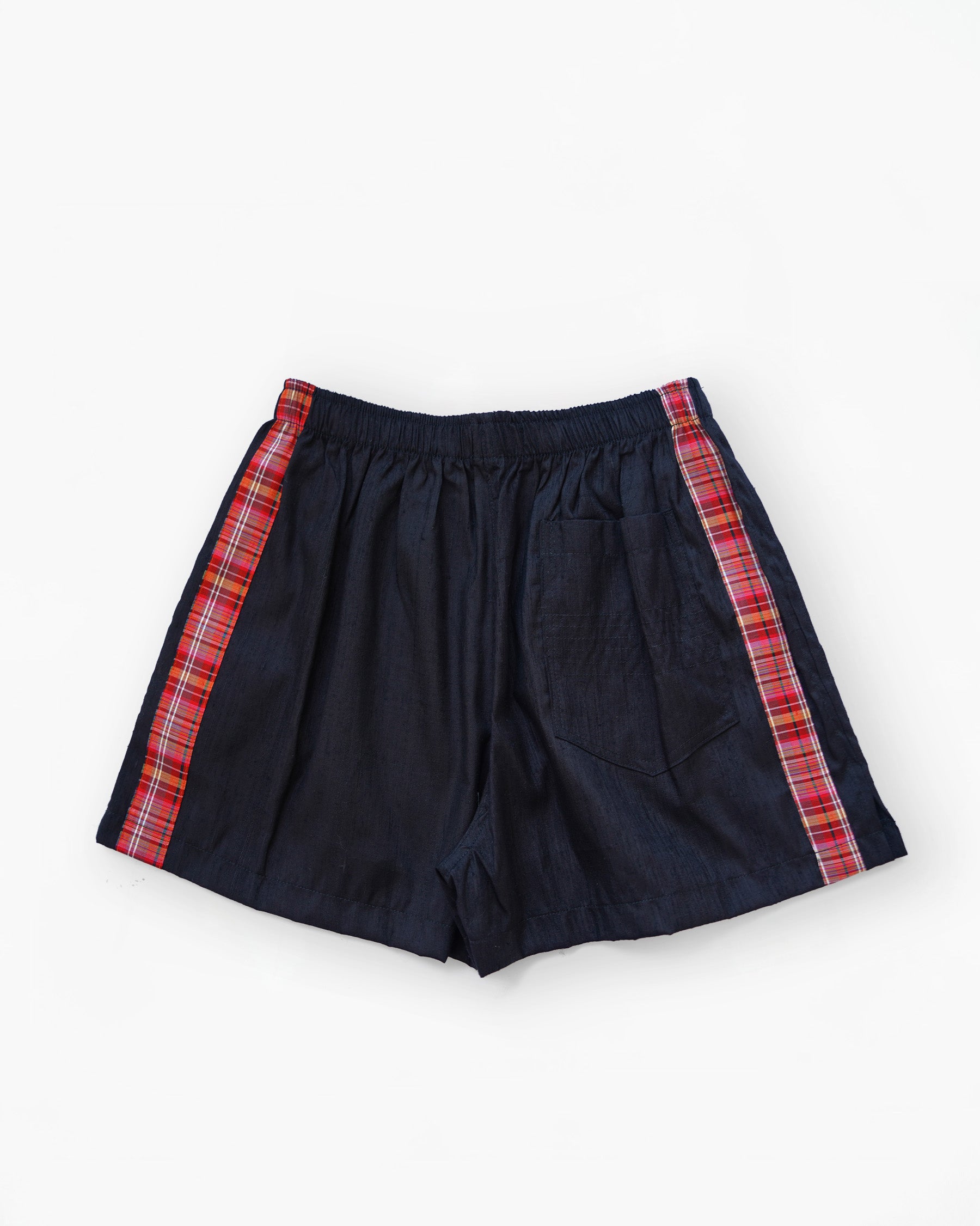 Handwoven Raw Thai Silk Unisex Contrast Shorts
