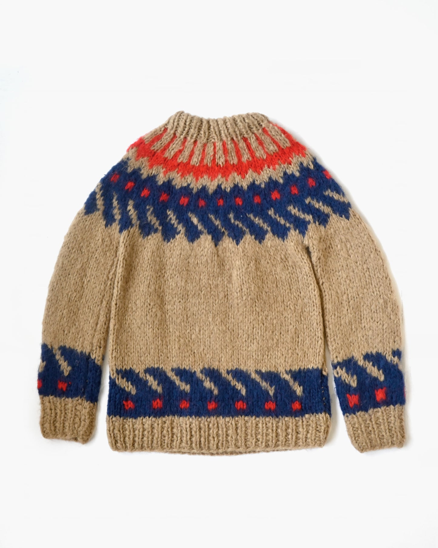 Hand Made Wool Knit Sweater Made In Italy