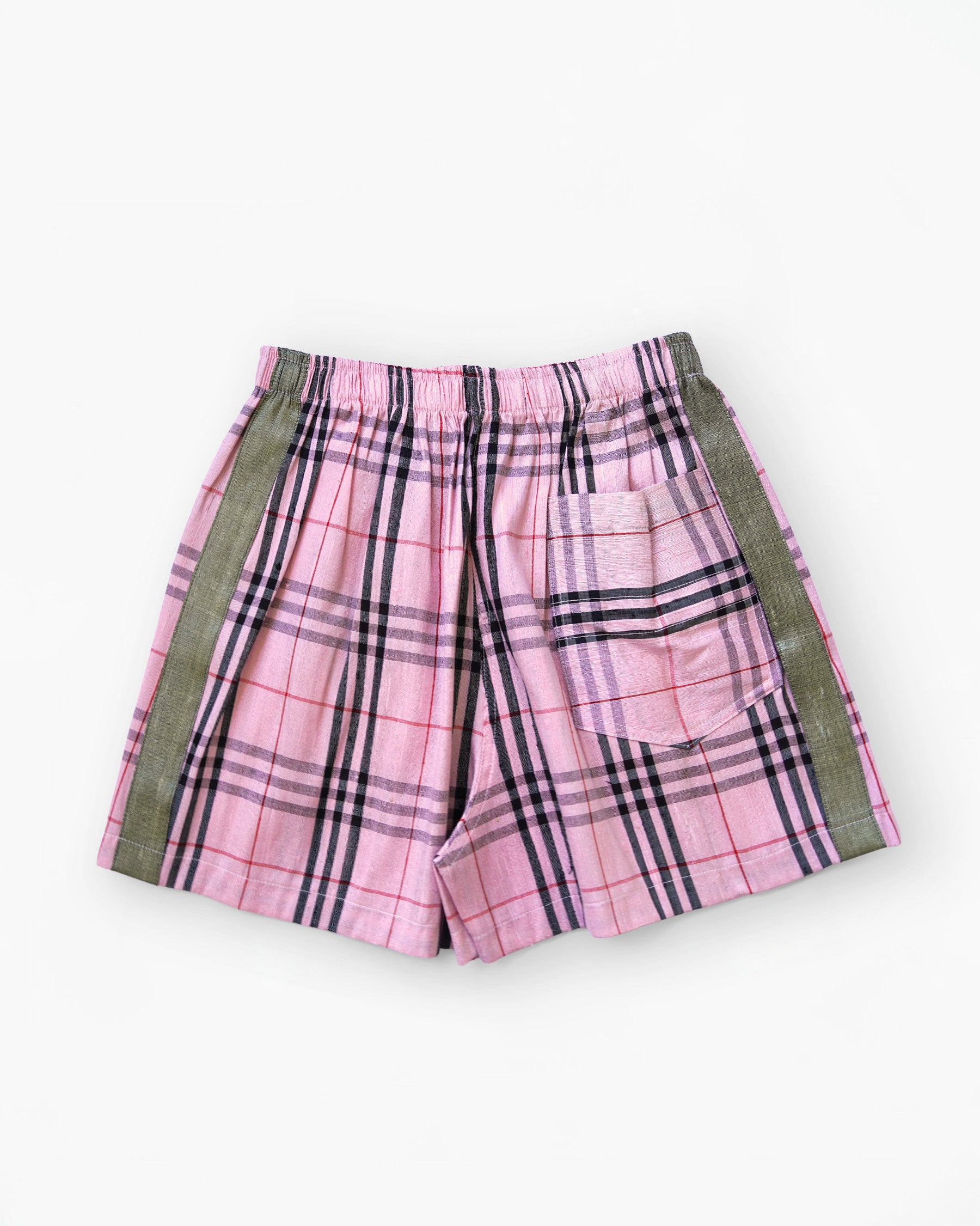 Handwoven Raw Thai Silk Unisex Contrast Shorts