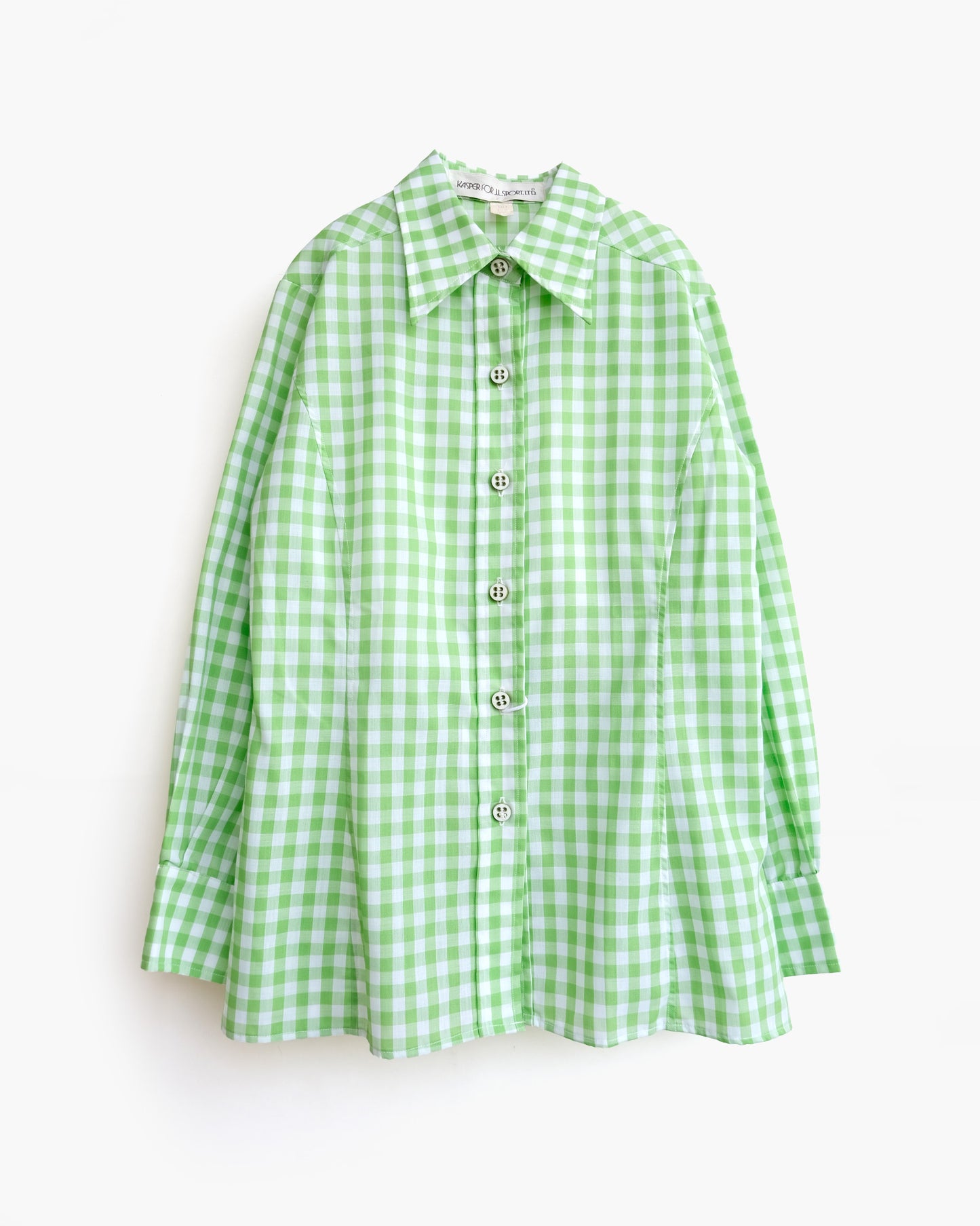 70s Patterned Cotton L/S Shirt