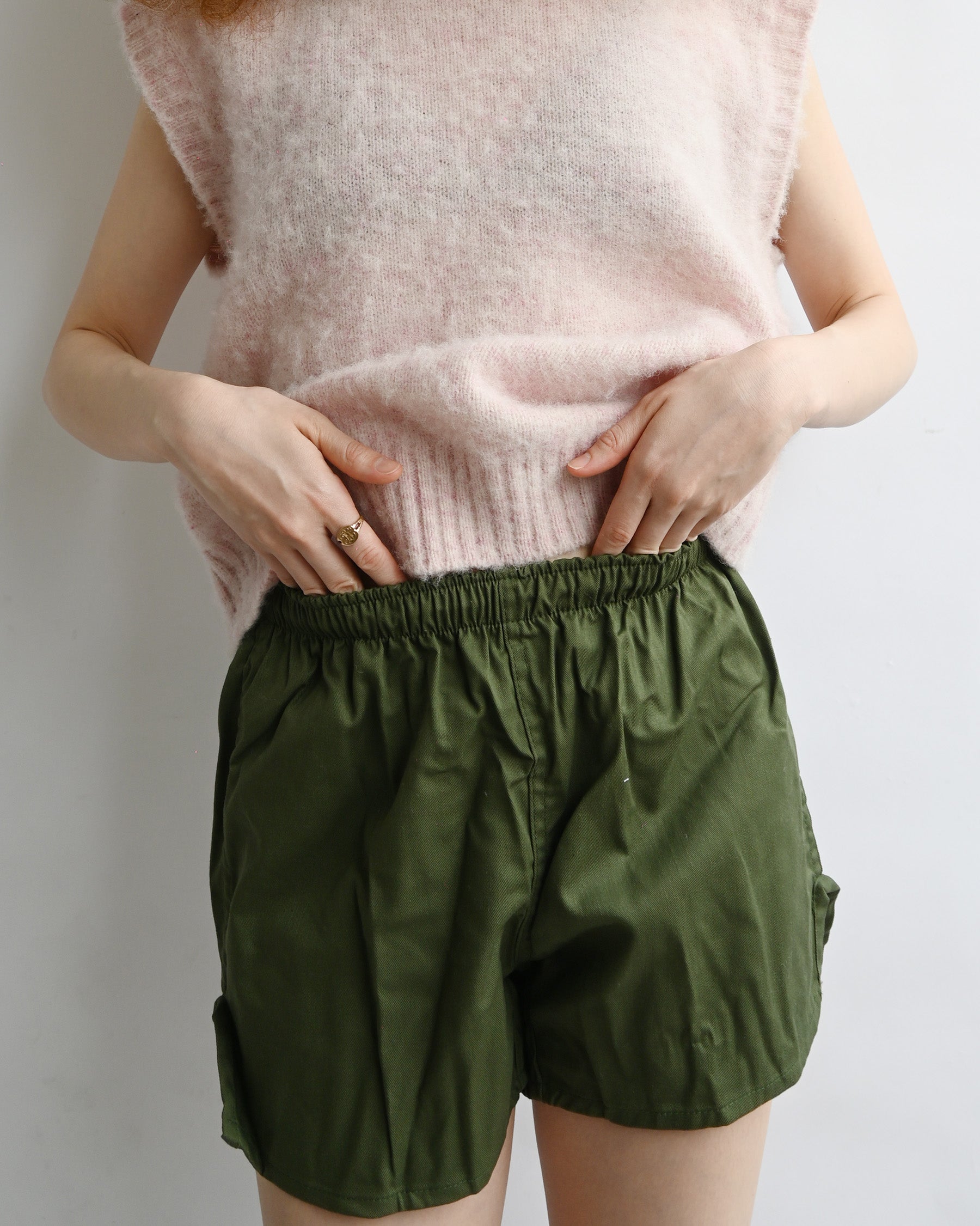 404 Shaggy Dog Crew Neck Vest - Pink