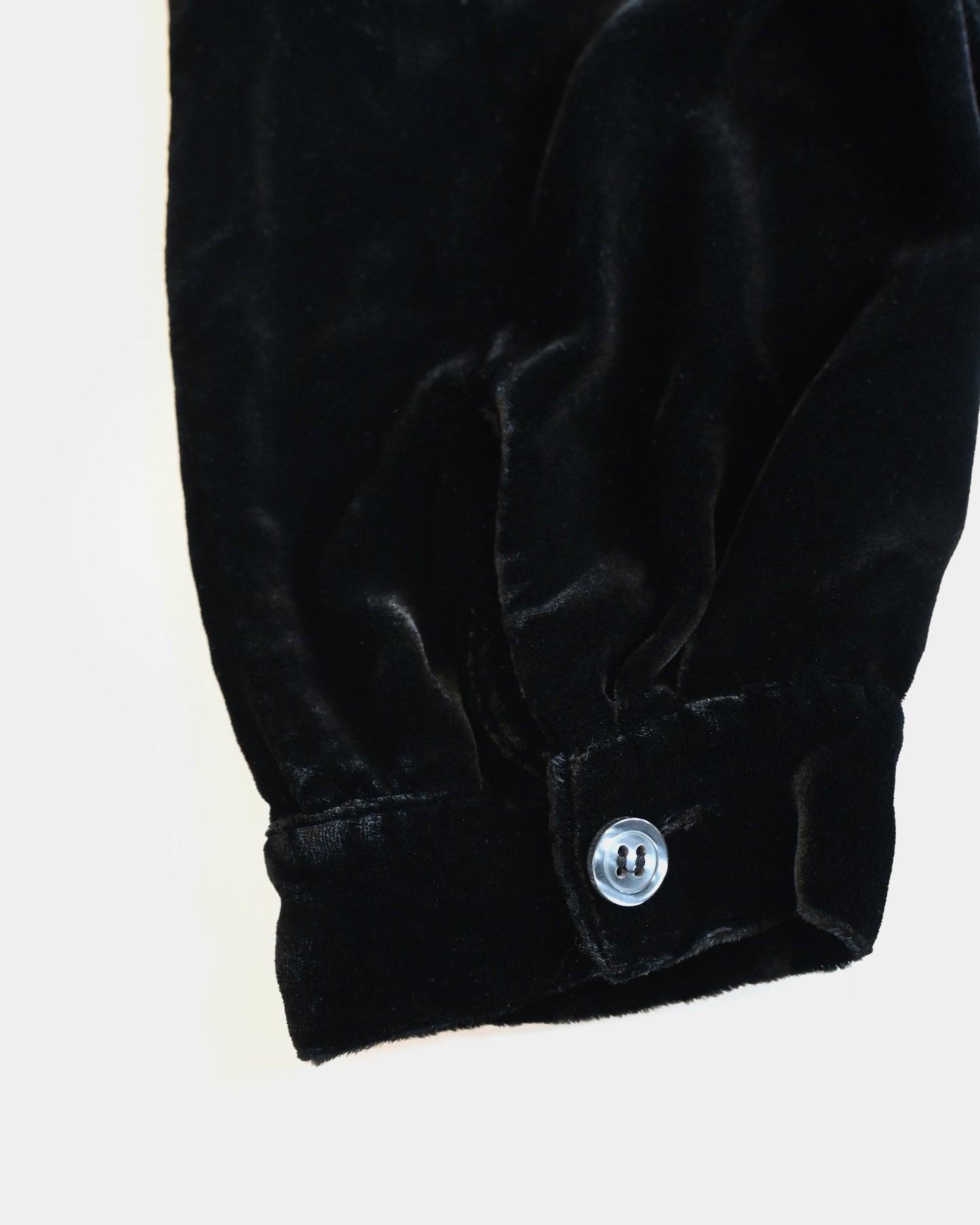Velour Open Collar Shirt