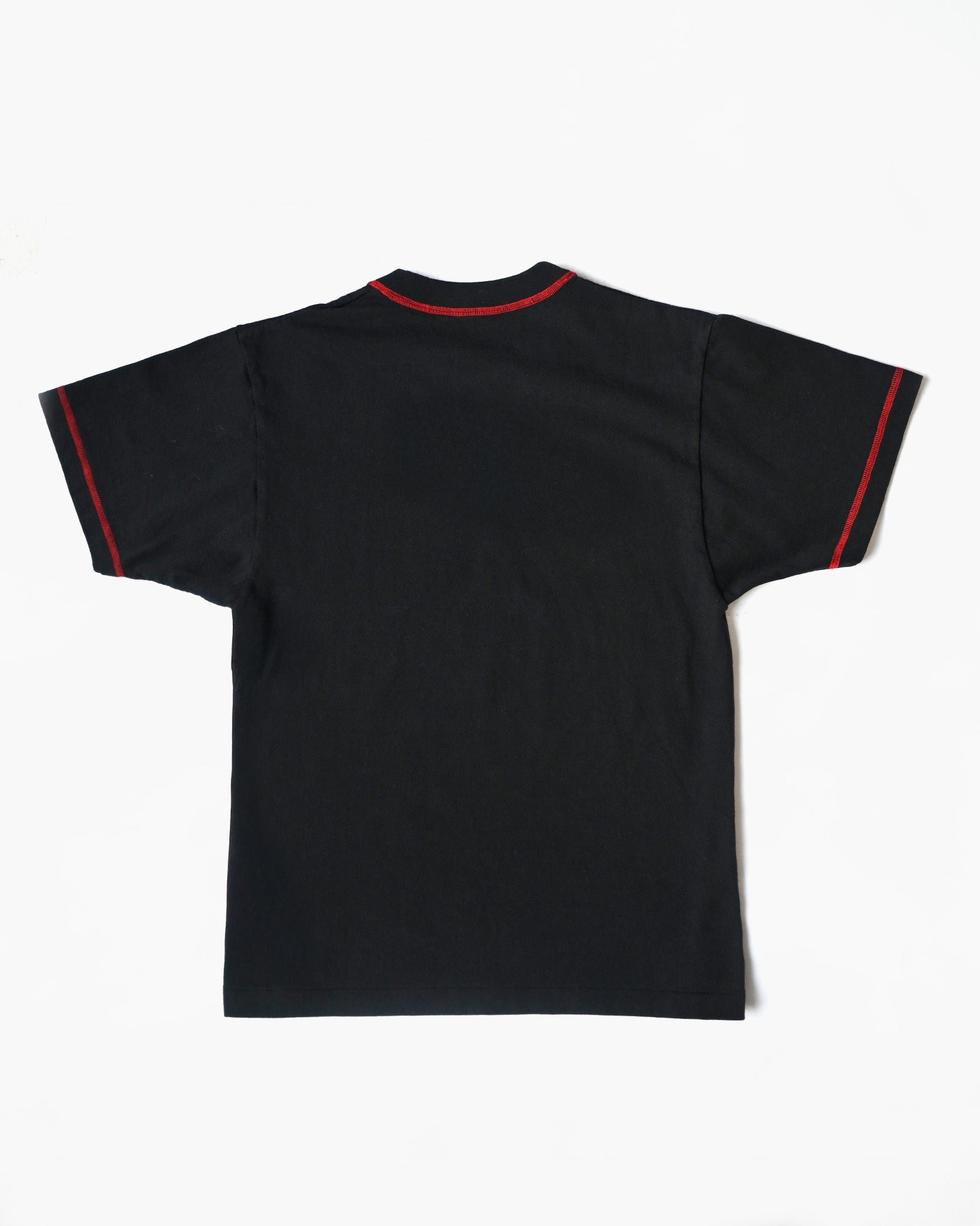 404 Red Stitched S/S Black Tee
