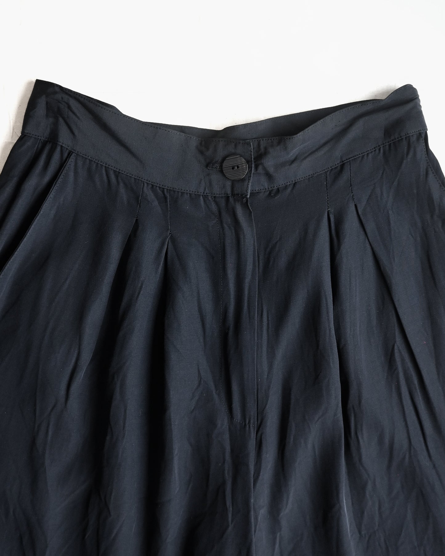 Rayon Black Shorts