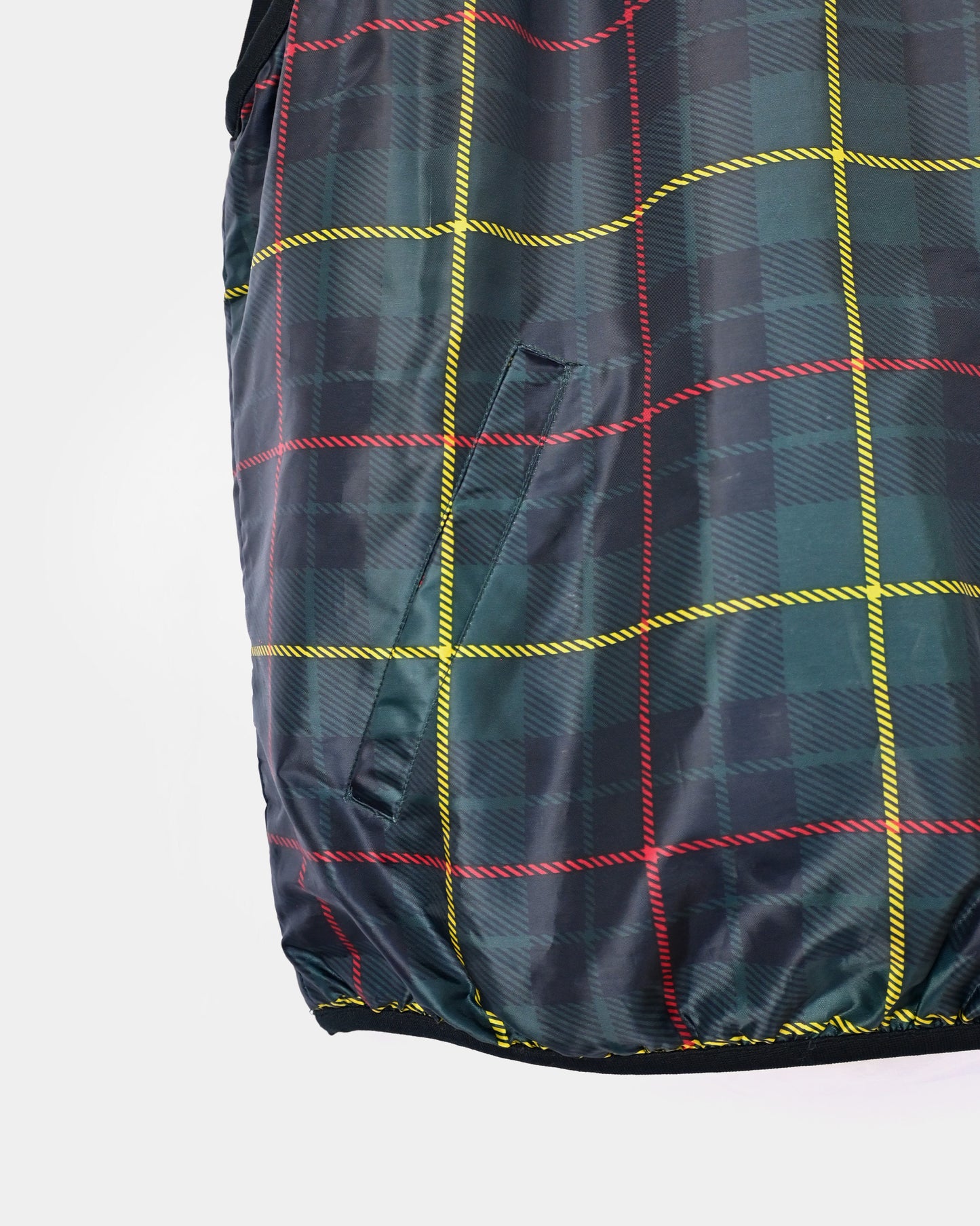 Nylon Plaid Vest