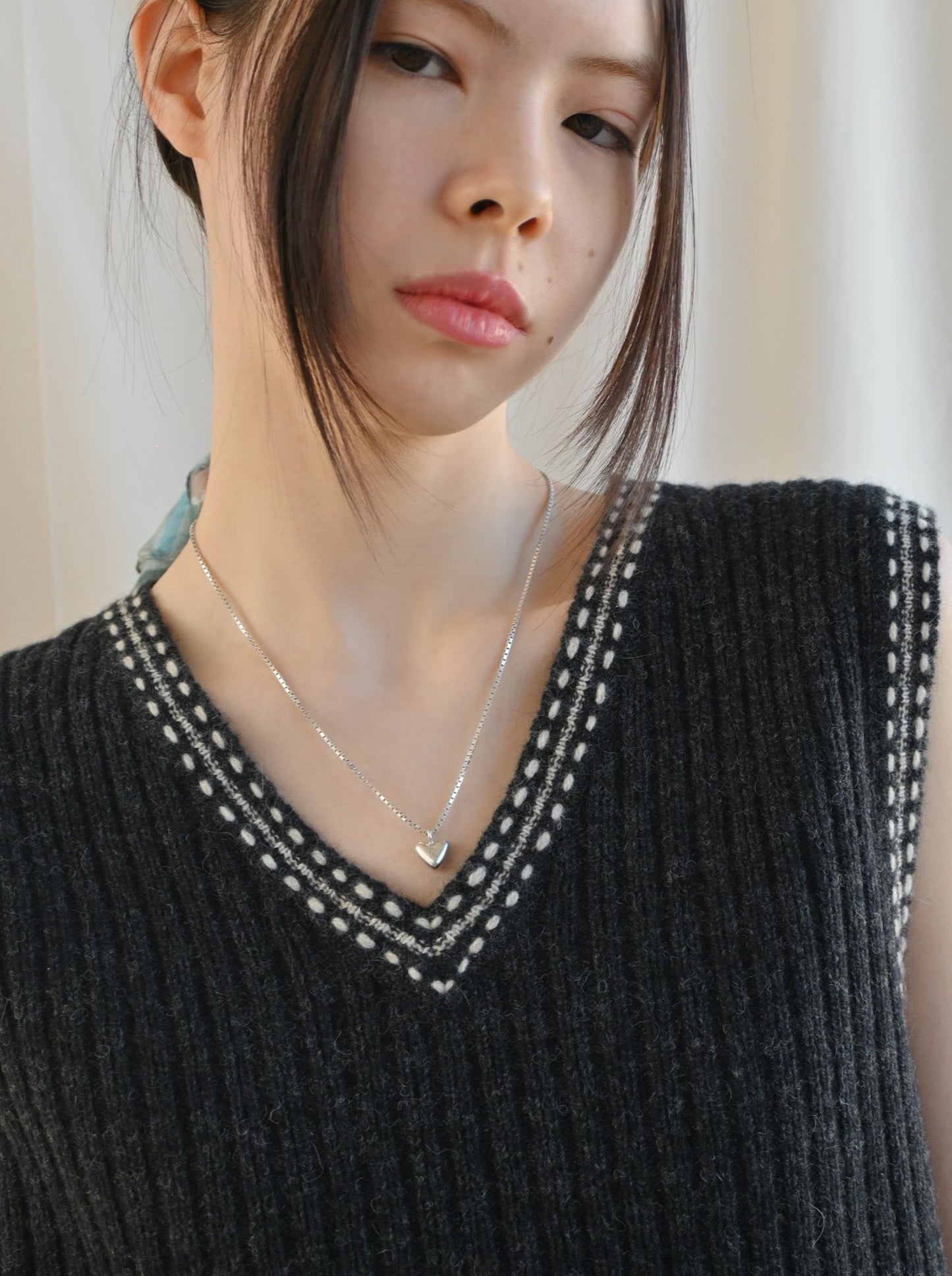 Gray Knit Vest