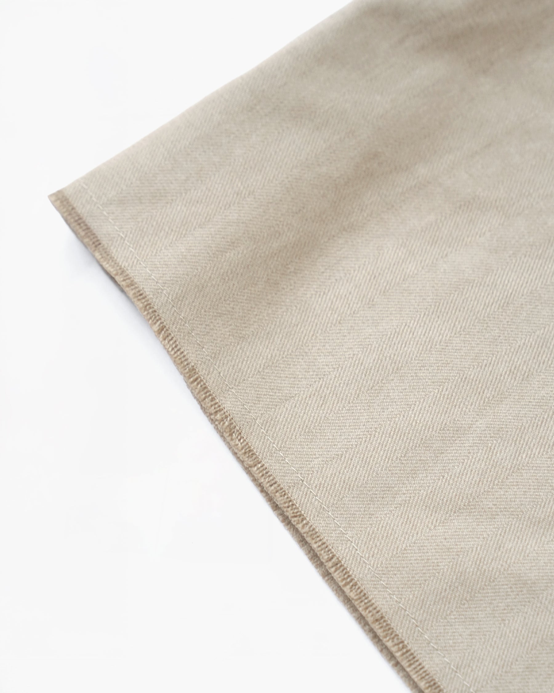 Cut-off Rayon Pants - Light Beige