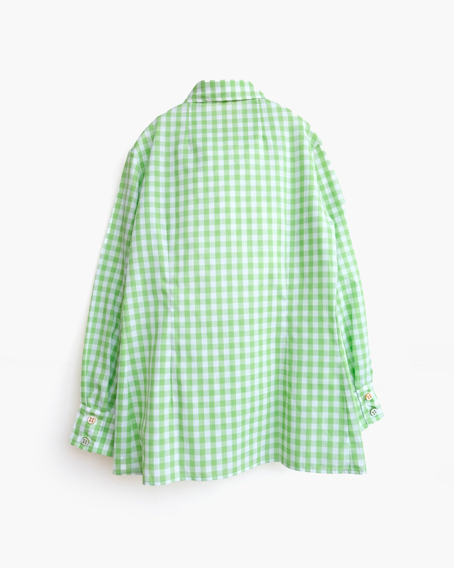 70s Patterned Cotton L/S Shirt