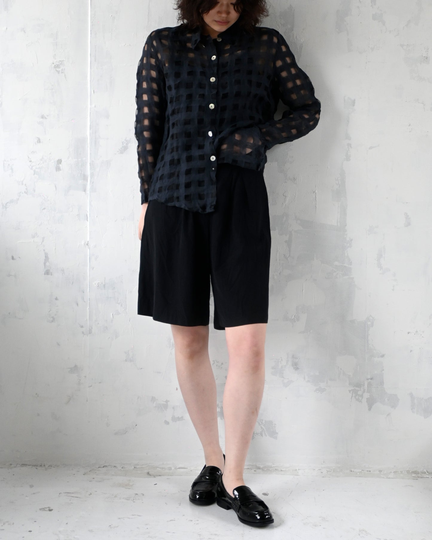 Rayon Black Shorts