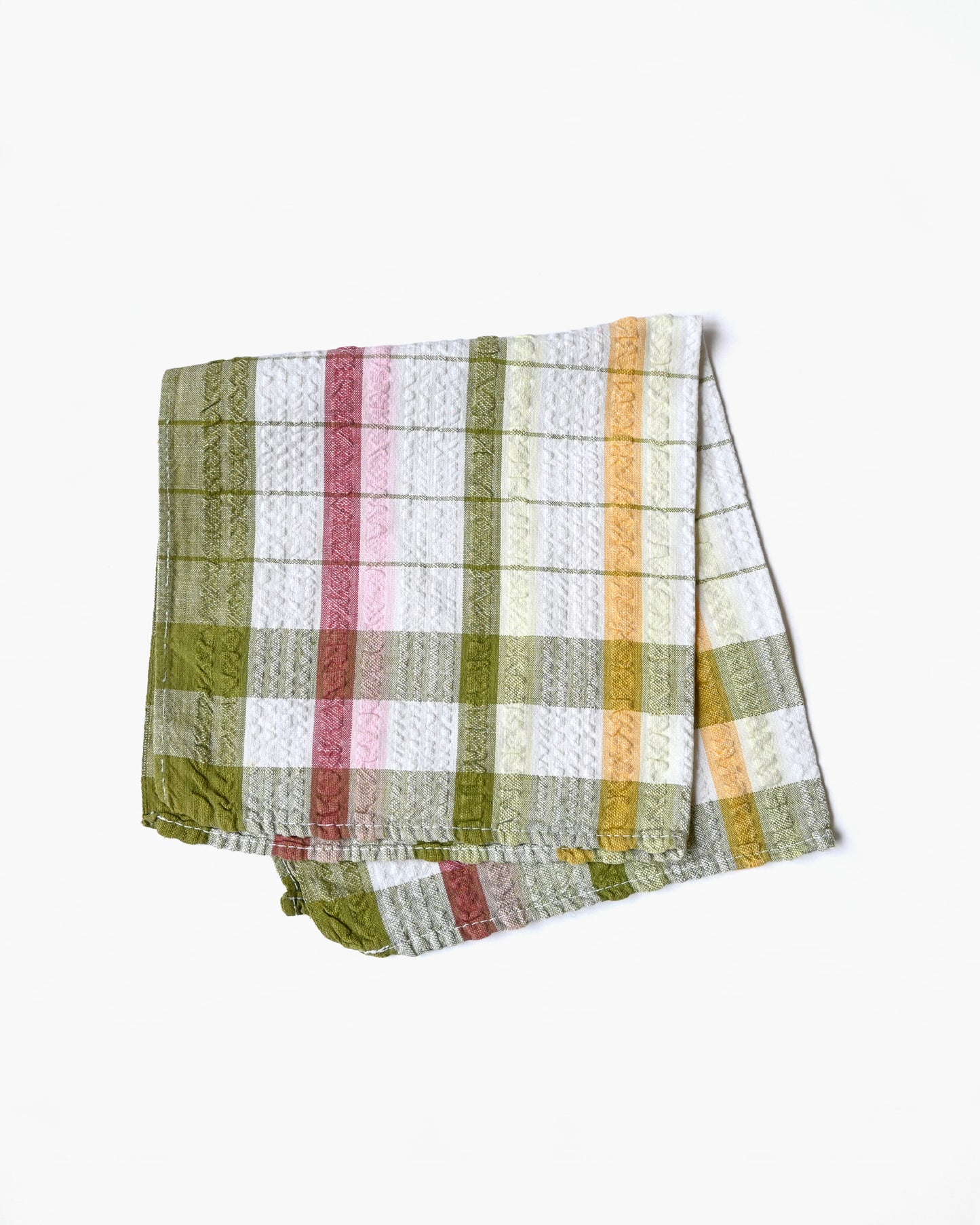 Plaid Waffle Texture Kitchen Towel