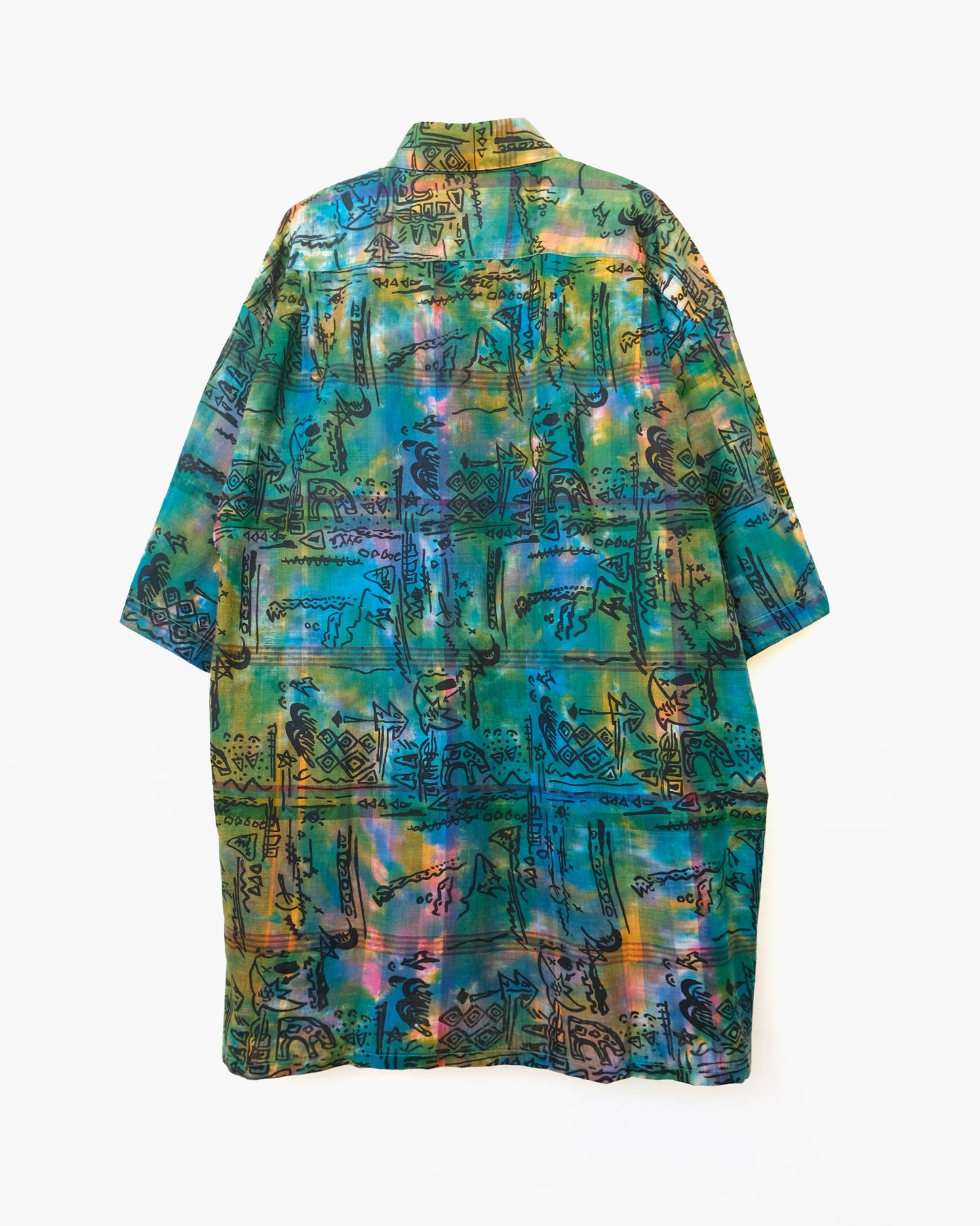 70's Patterned Cotton S/S Shirts