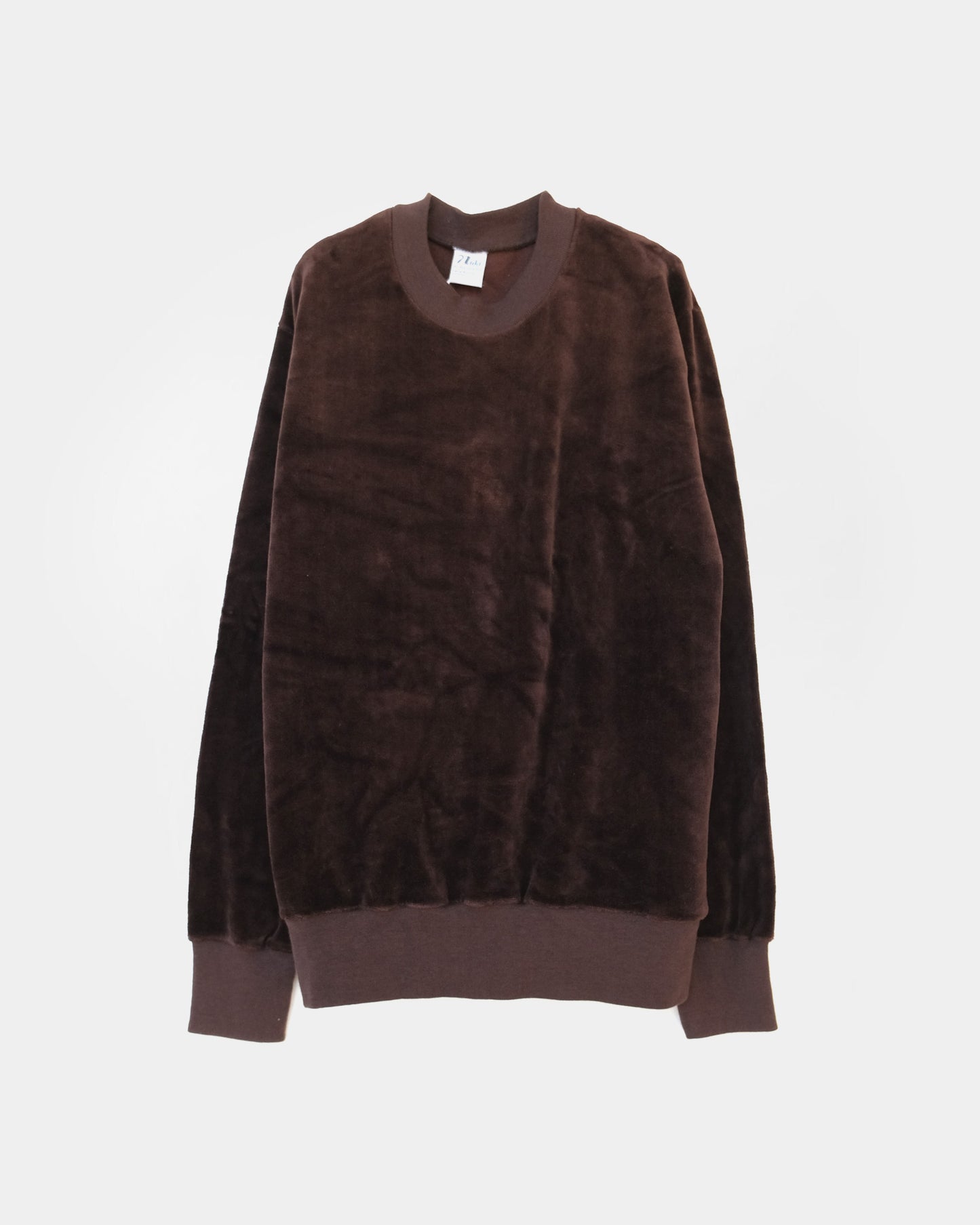 Cotton Velour Sweatshirts - Dark Brown