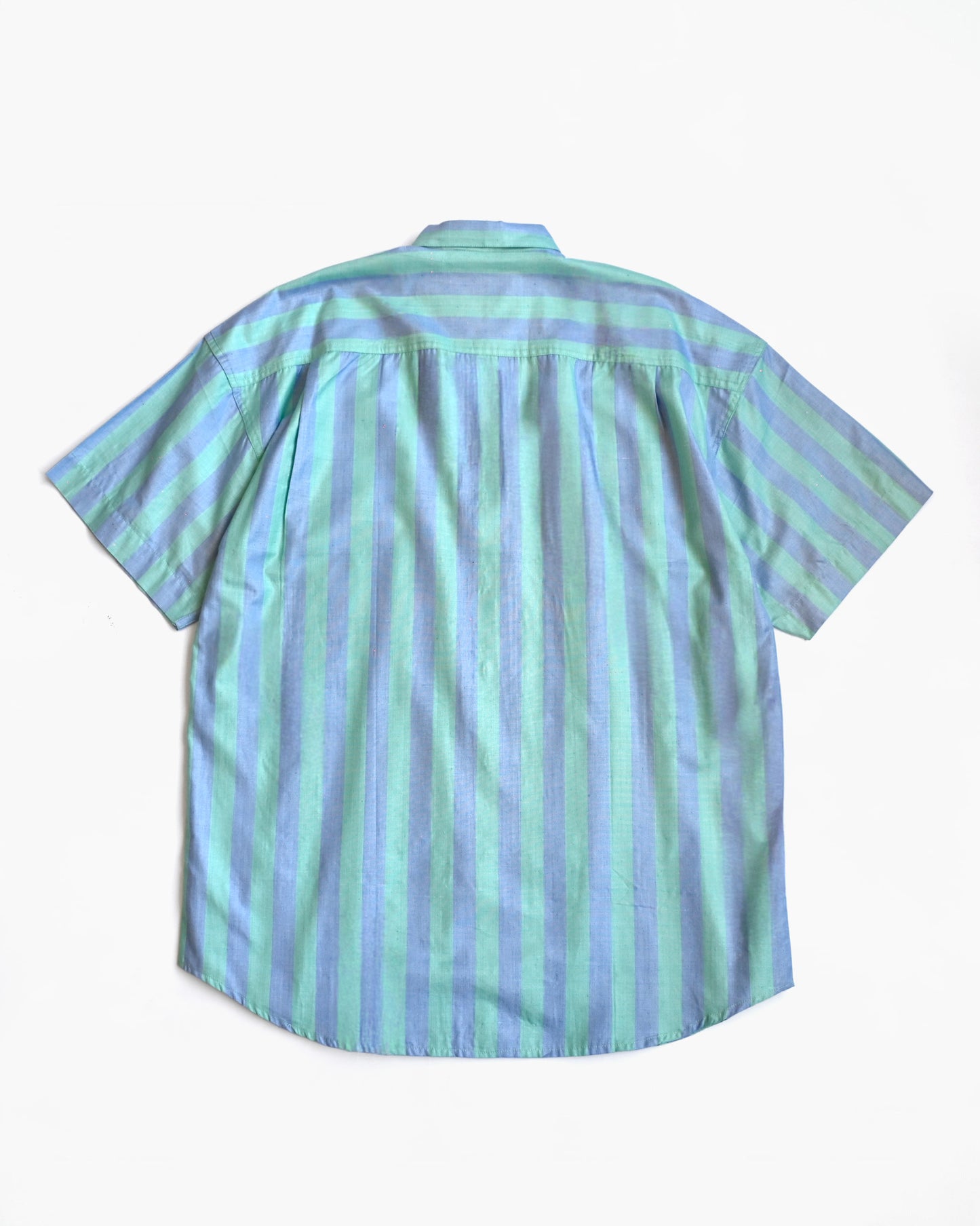 "GOOUCH" Rayon x Cotton Striped Shirt