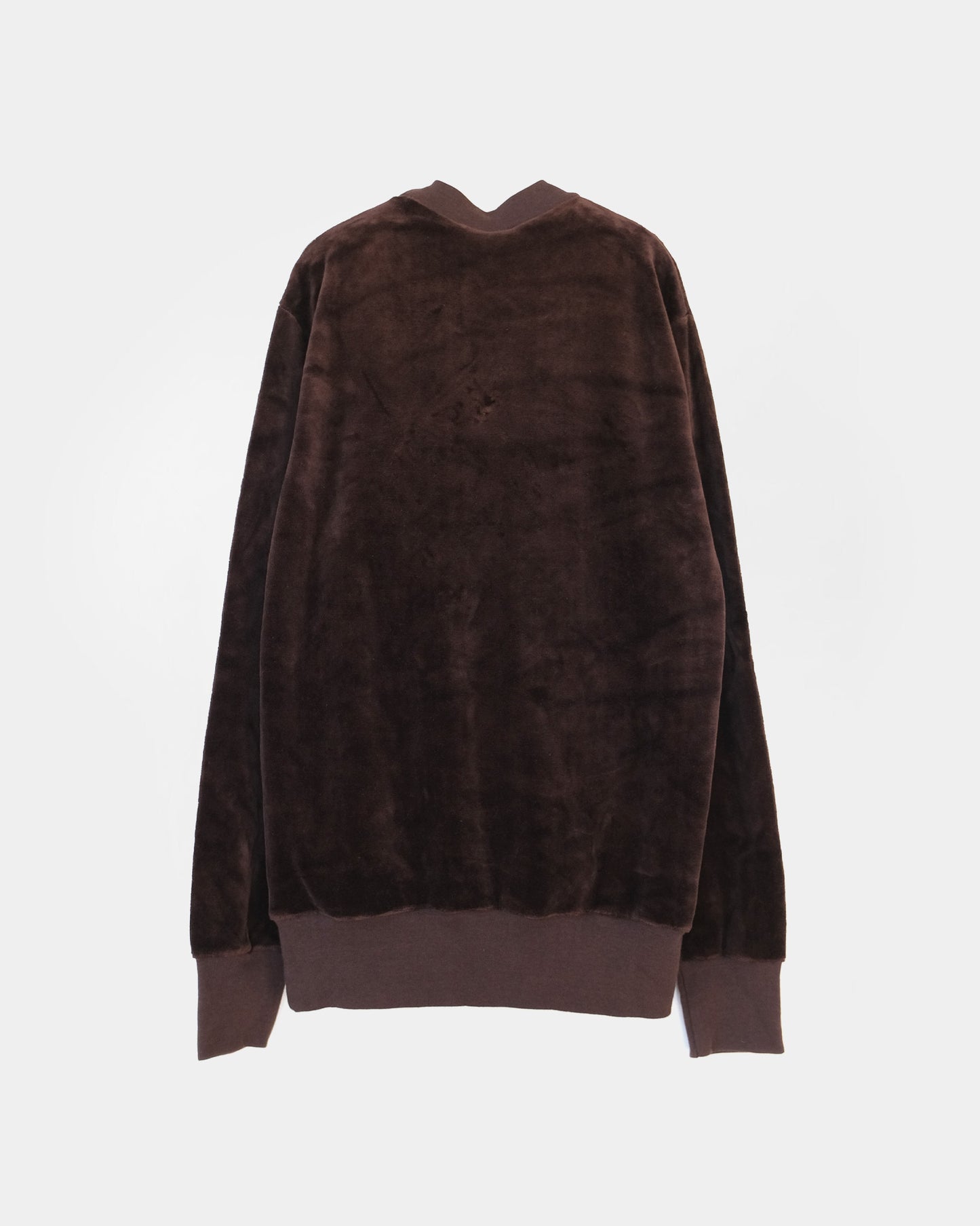 Cotton Velour Sweatshirts - Dark Brown
