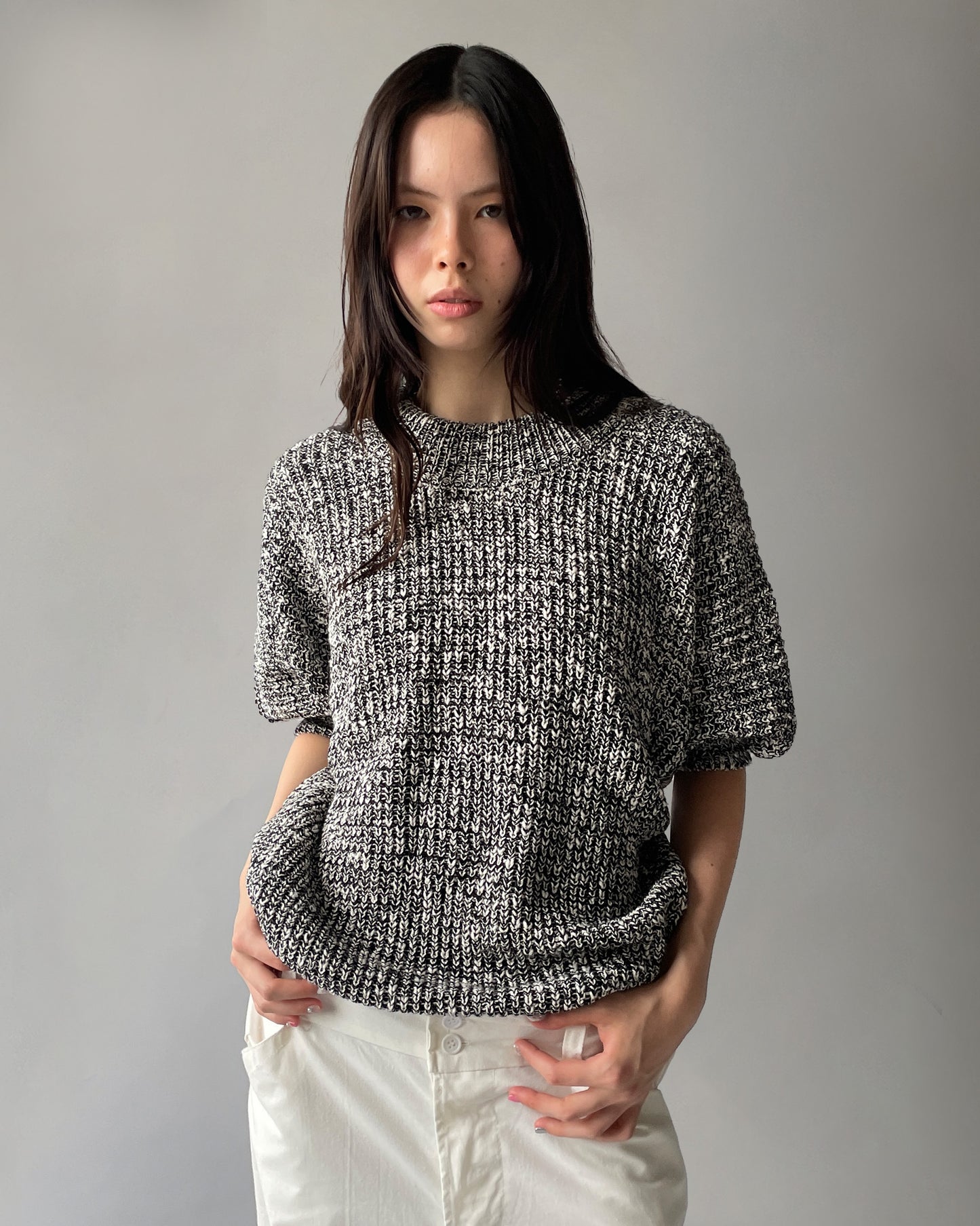 100% Cotton Srub S/S Sweater