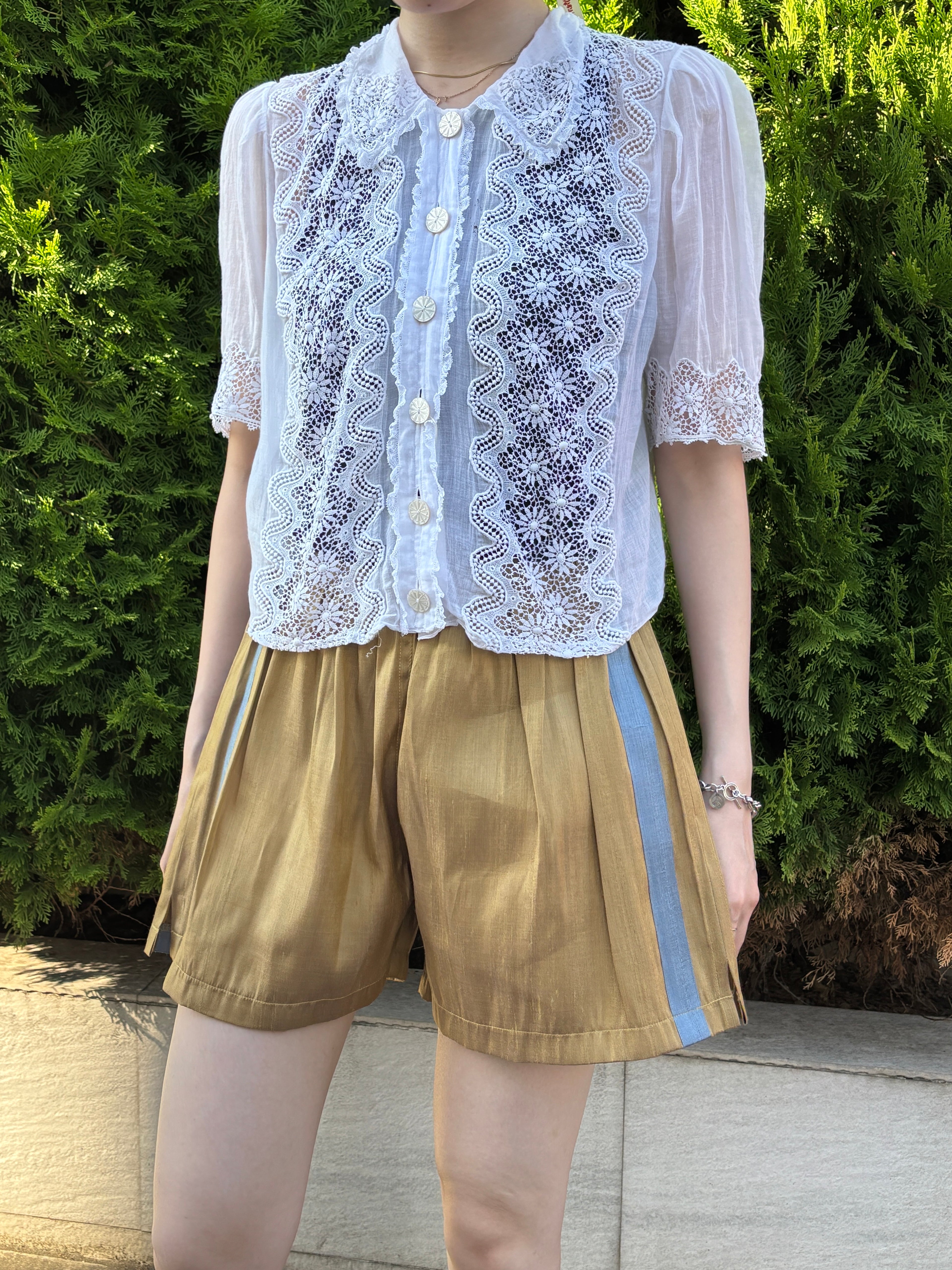 Handwoven Raw Thai Silk Unisex Contrast Shorts