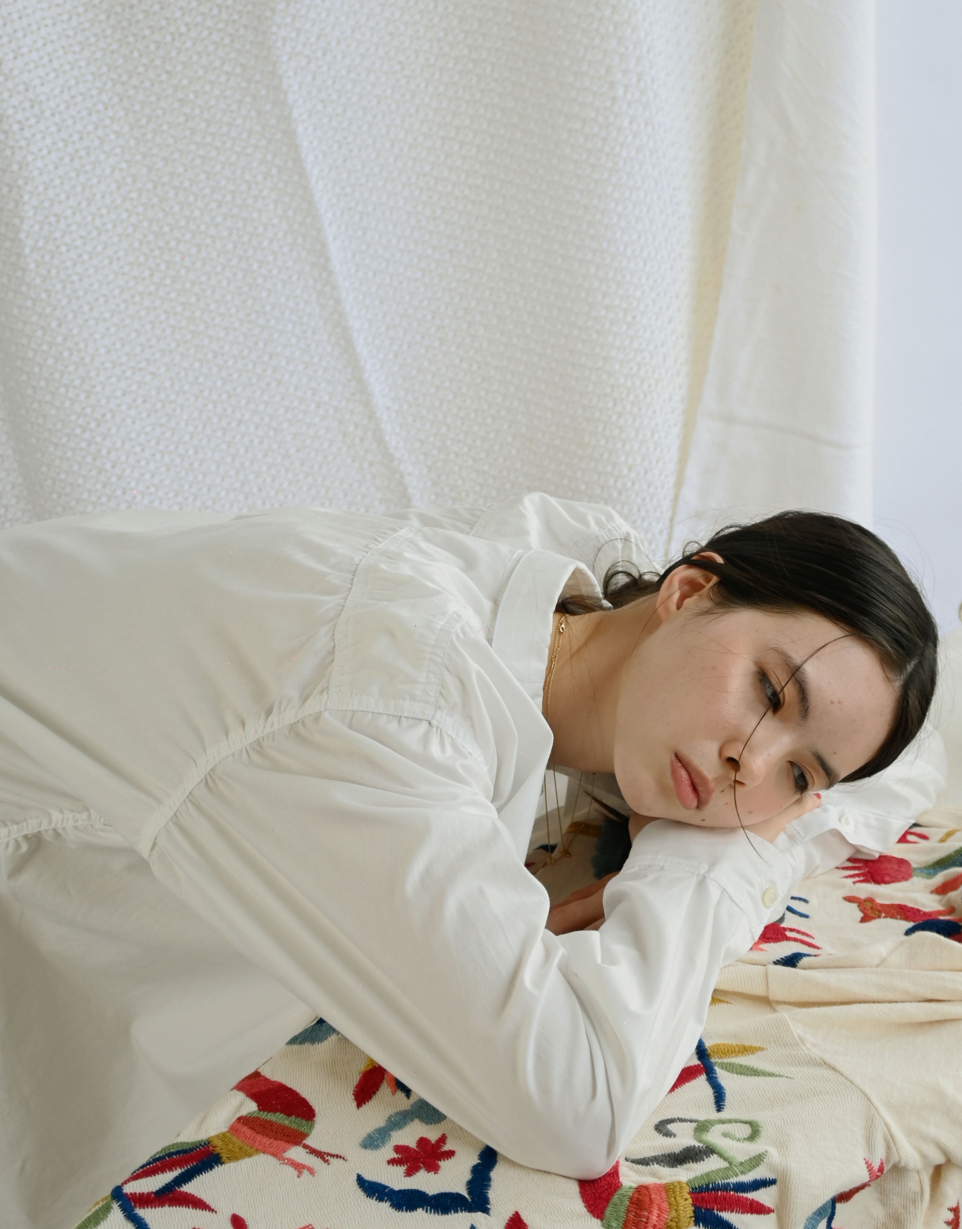 404 Puckering Shirt - White