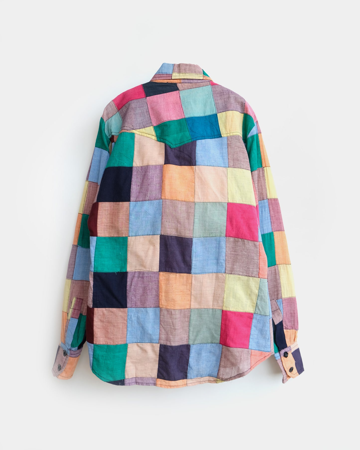 70's Madras Patchwork Shirt