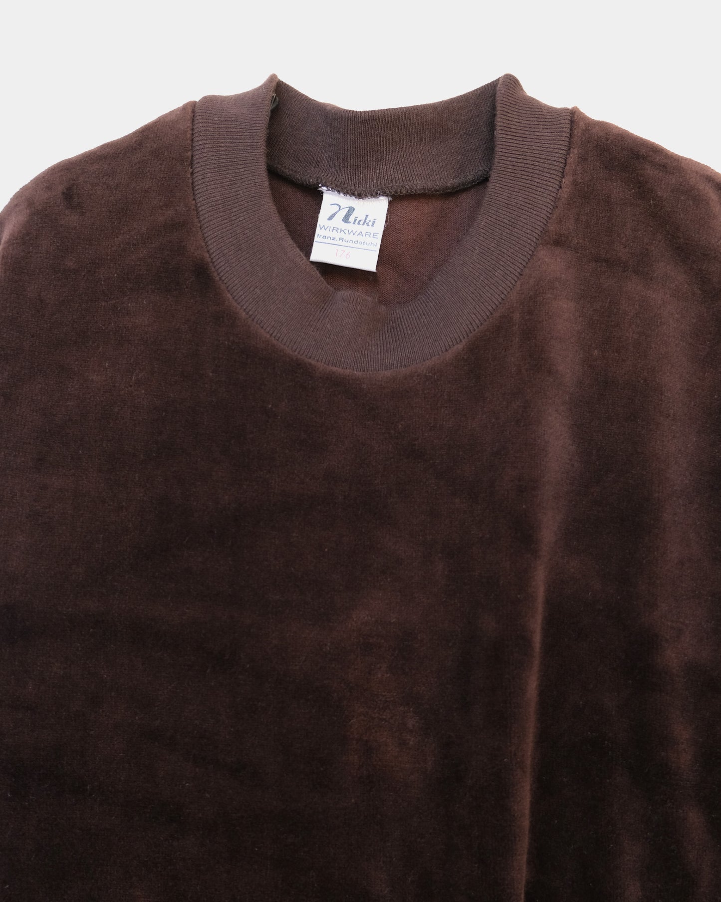 Cotton Velour Sweatshirts - Dark Brown