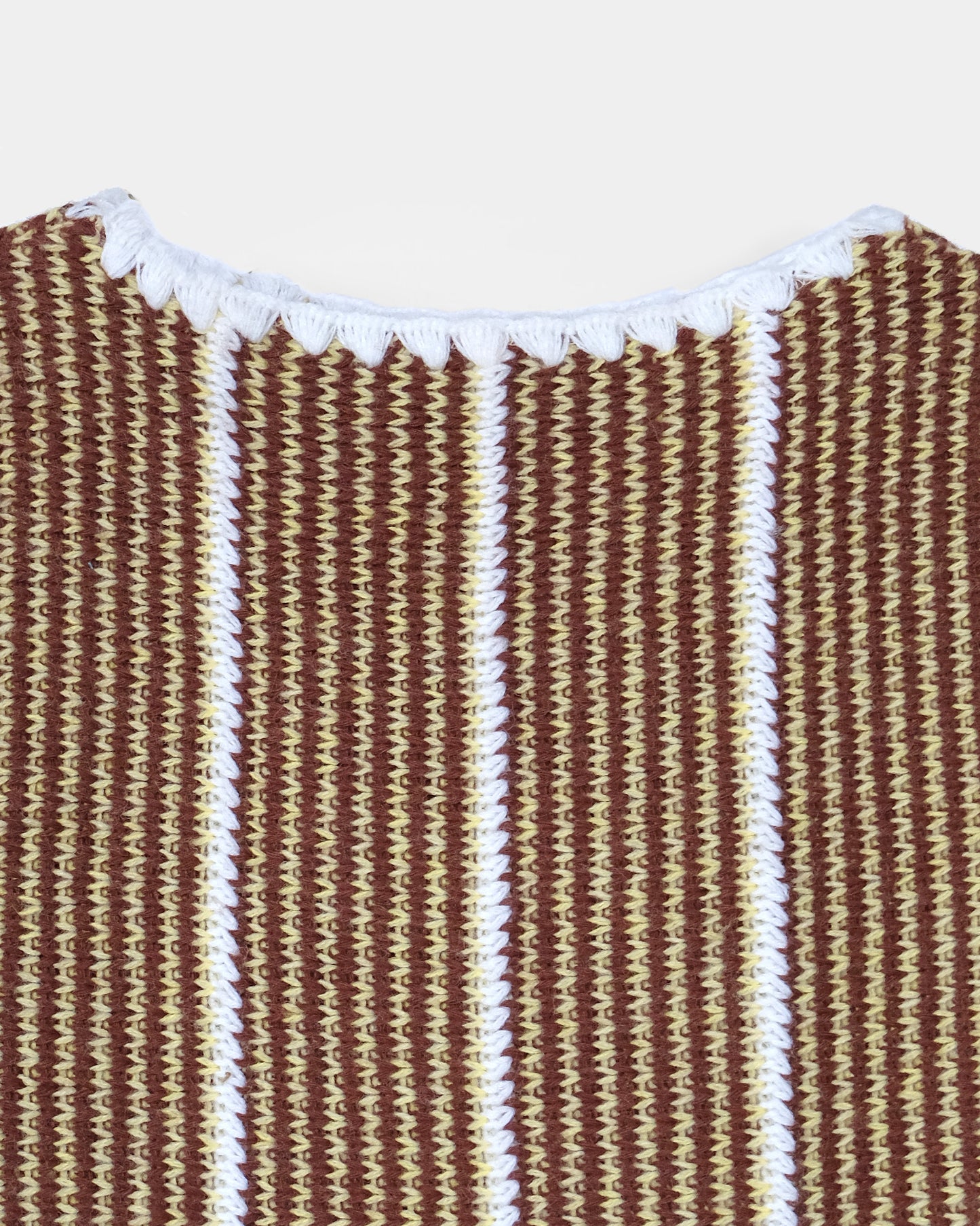 60's~70's Knit Vest - Brown