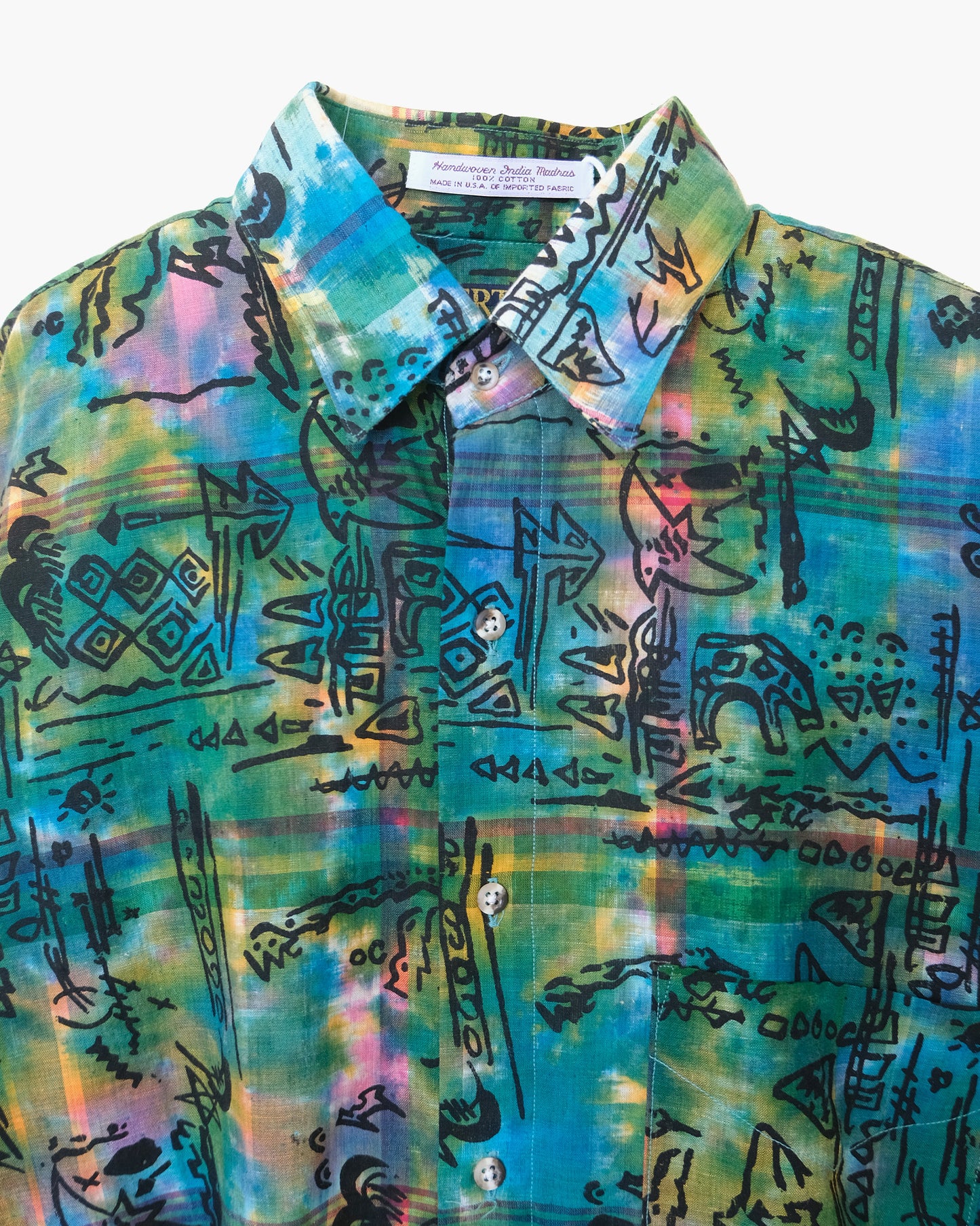 70's Patterned Cotton S/S Shirts