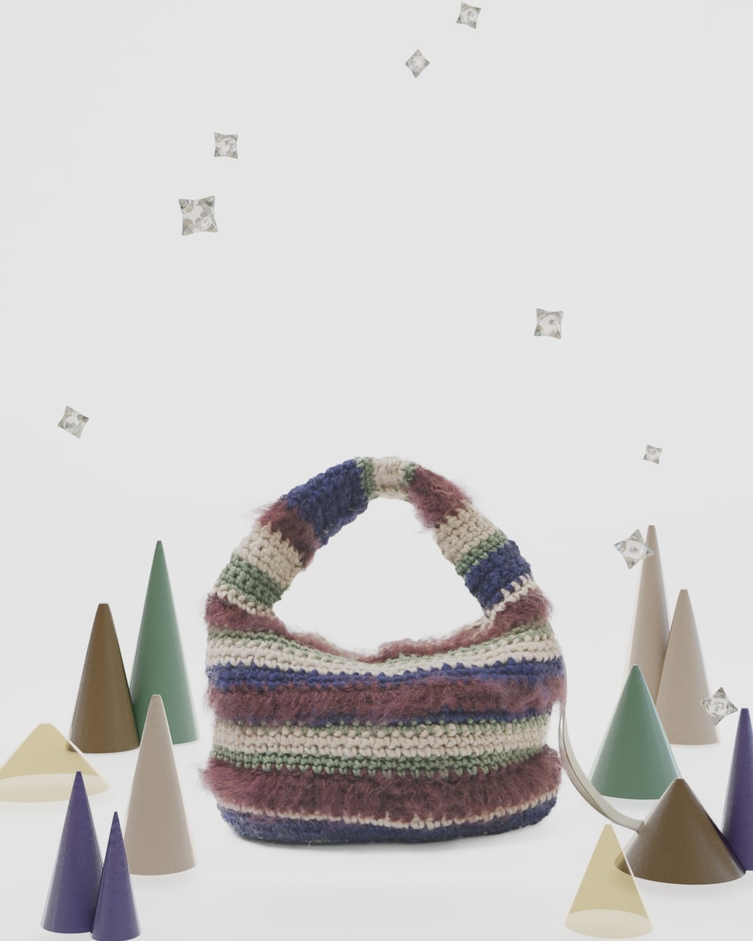 Hand Knitting Crochet Hand Bag 11