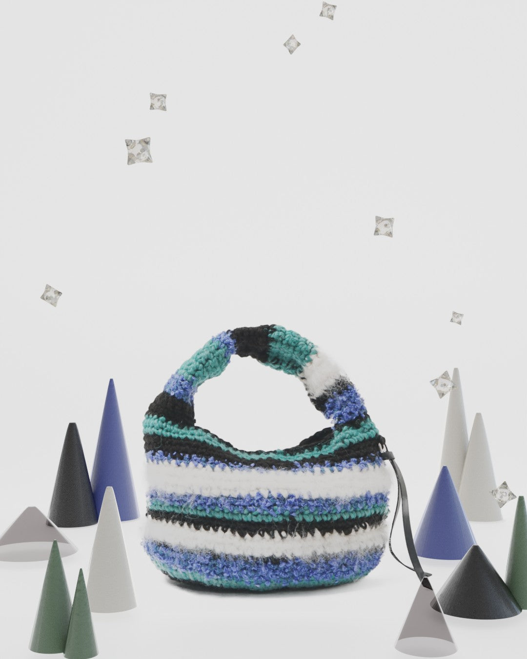 Hand Knitting Crochet Hand Bag 14