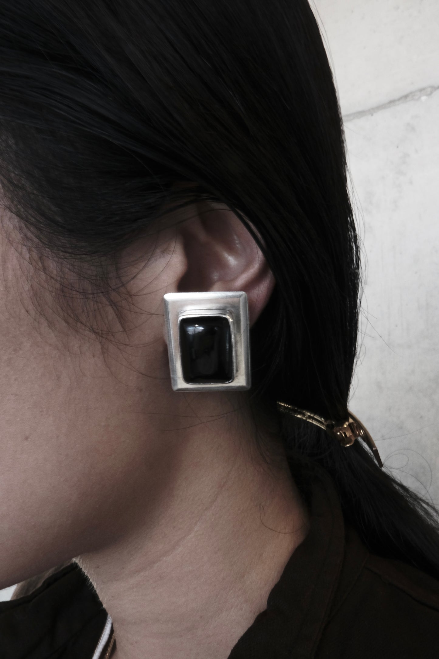 Onyx Clip On Earrings