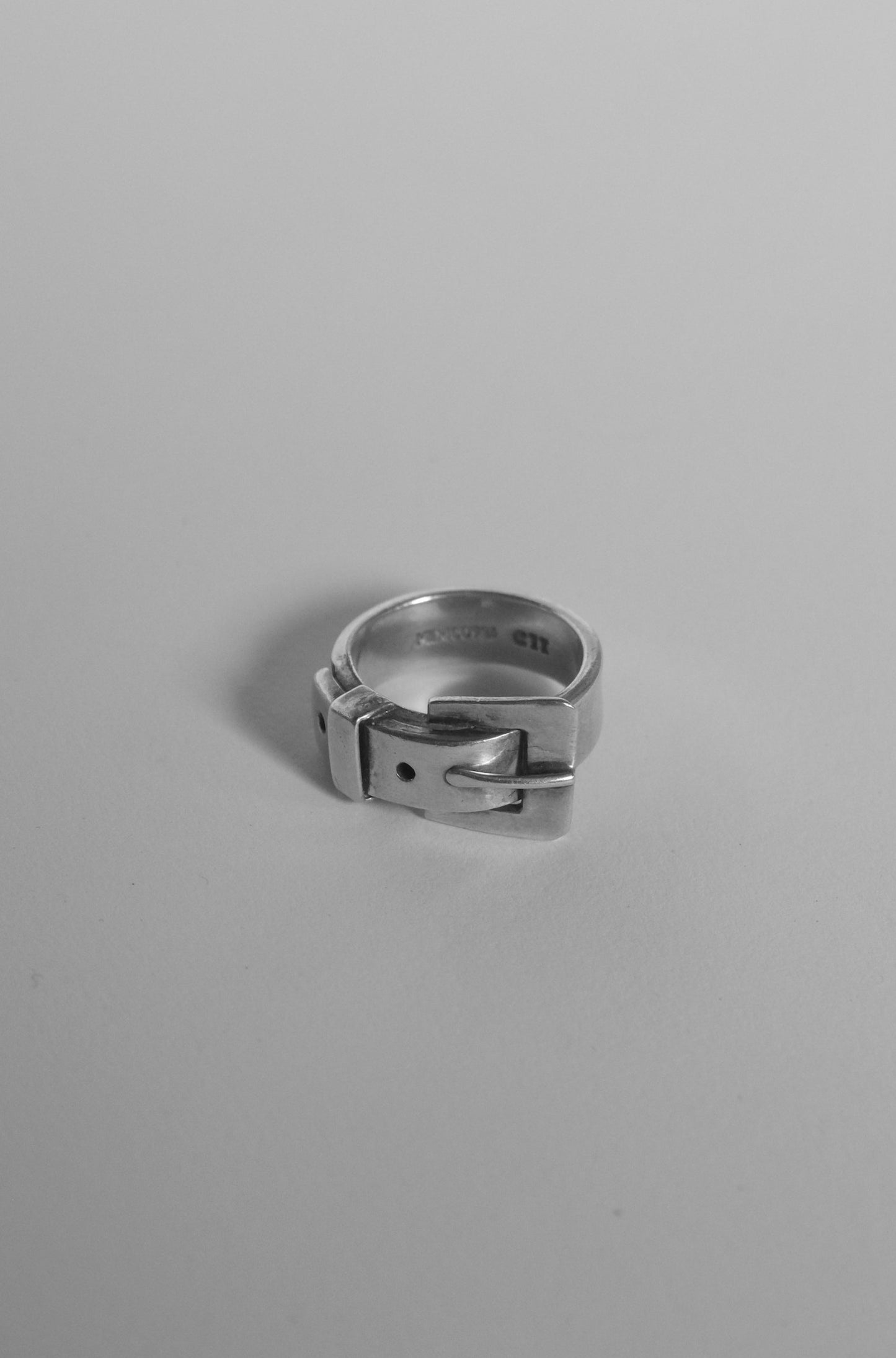 Silver Belt Motif Ring