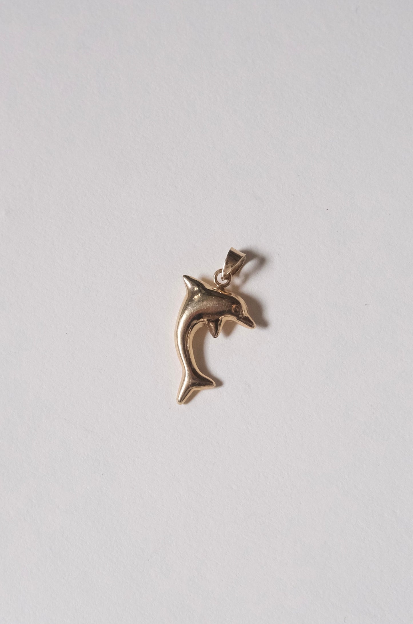 14k Gold Charm -Dolphin-