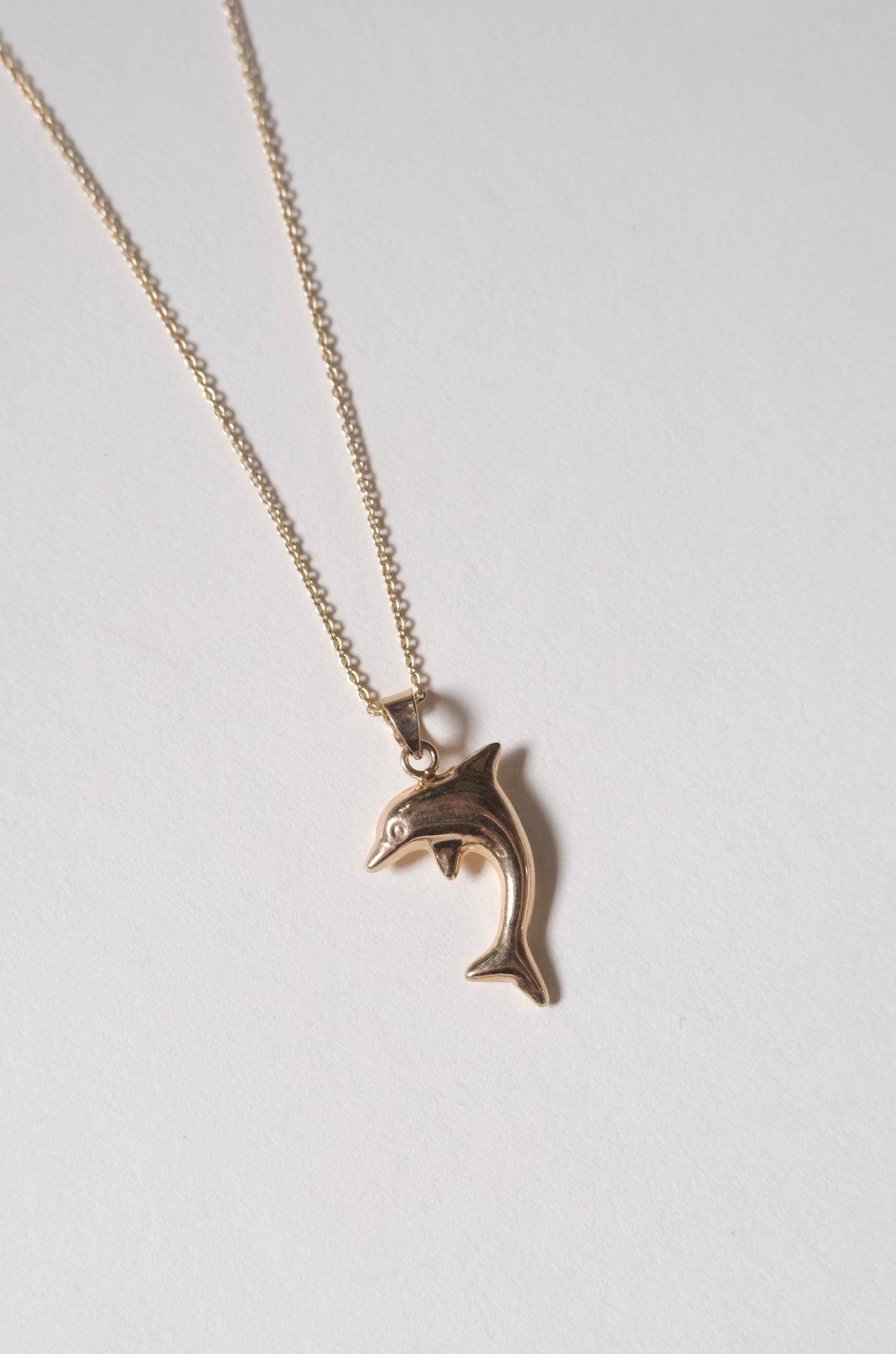 14k Gold Charm -Dolphin-