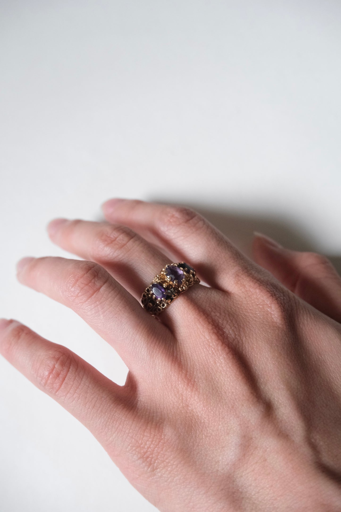 14k Gold × Amethyst Ring