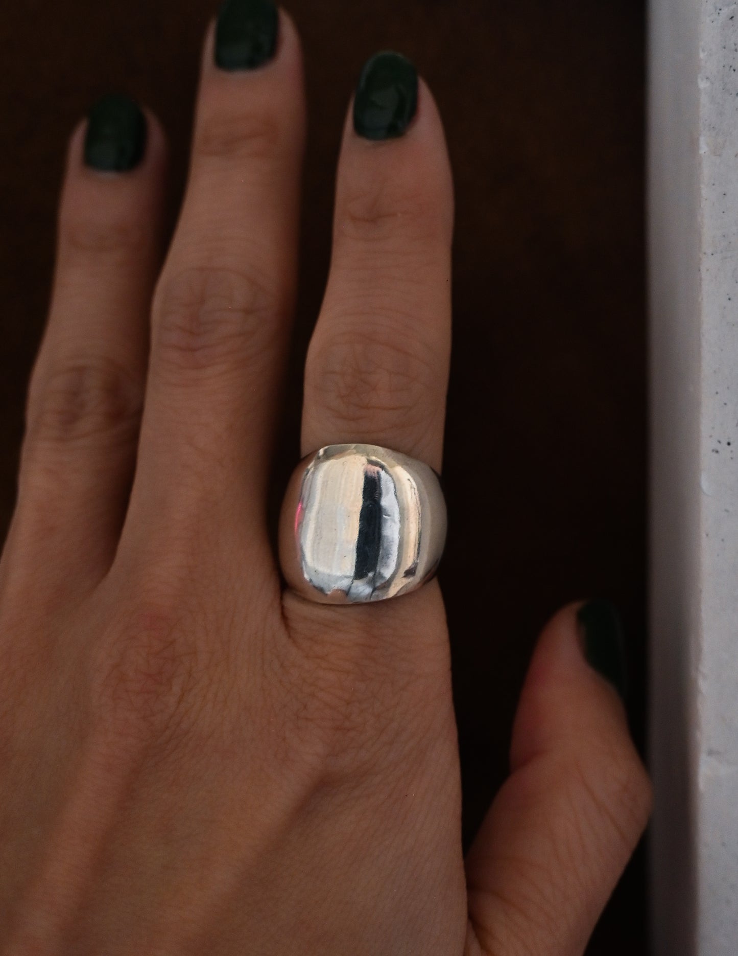 Dome Silver Ring - 10号