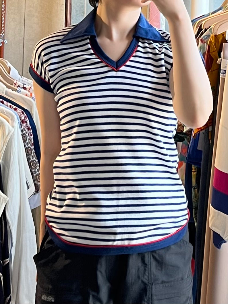Cotton × Poly Sleeveless Top
