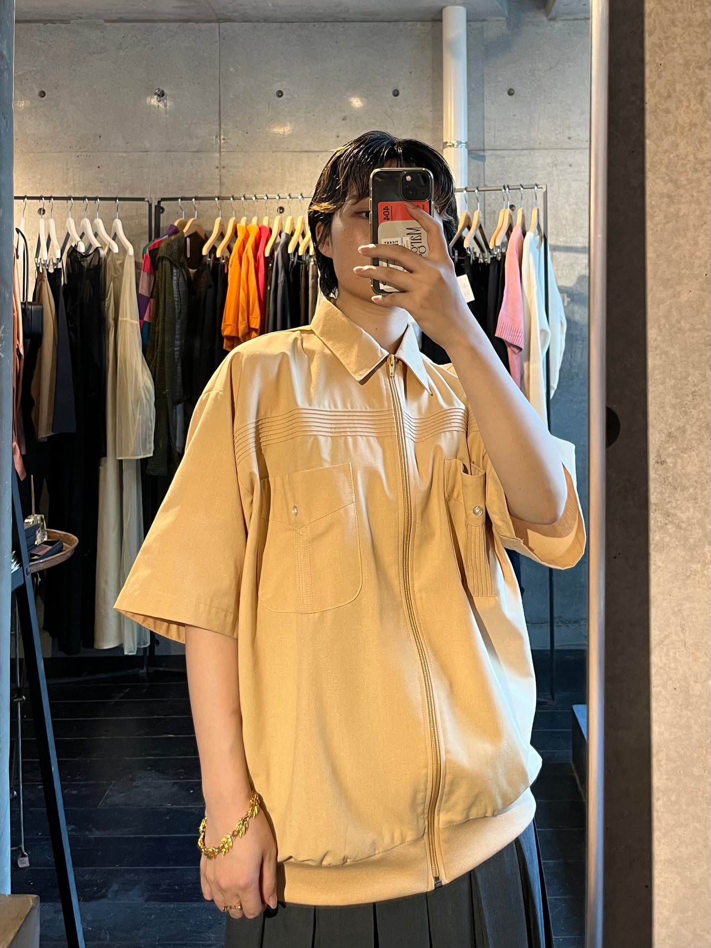 S/S Zip-Up Shirt Jacket