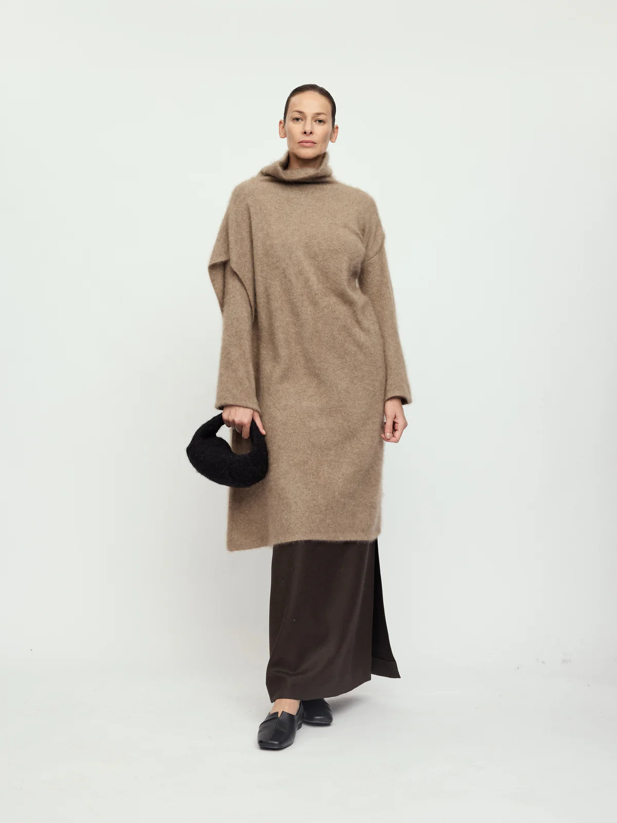 EBONY BLACK MINI MOON BAG