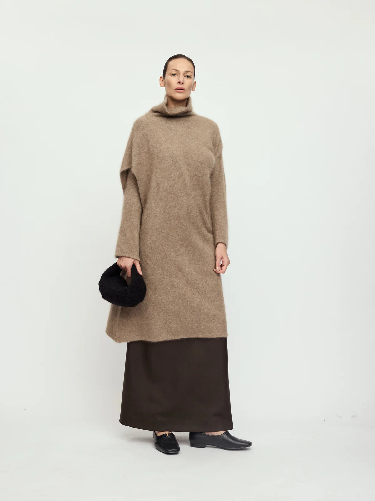 EBONY BLACK MINI MOON BAG