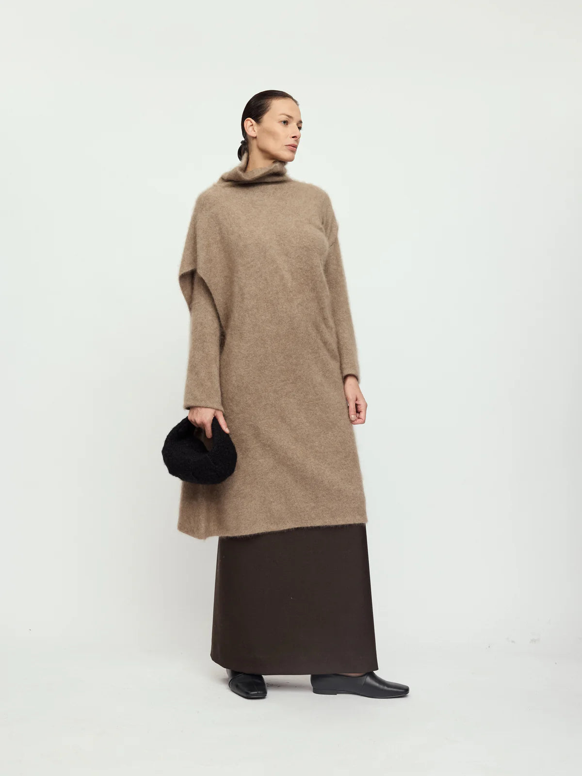 EBONY BLACK MINI MOON BAG