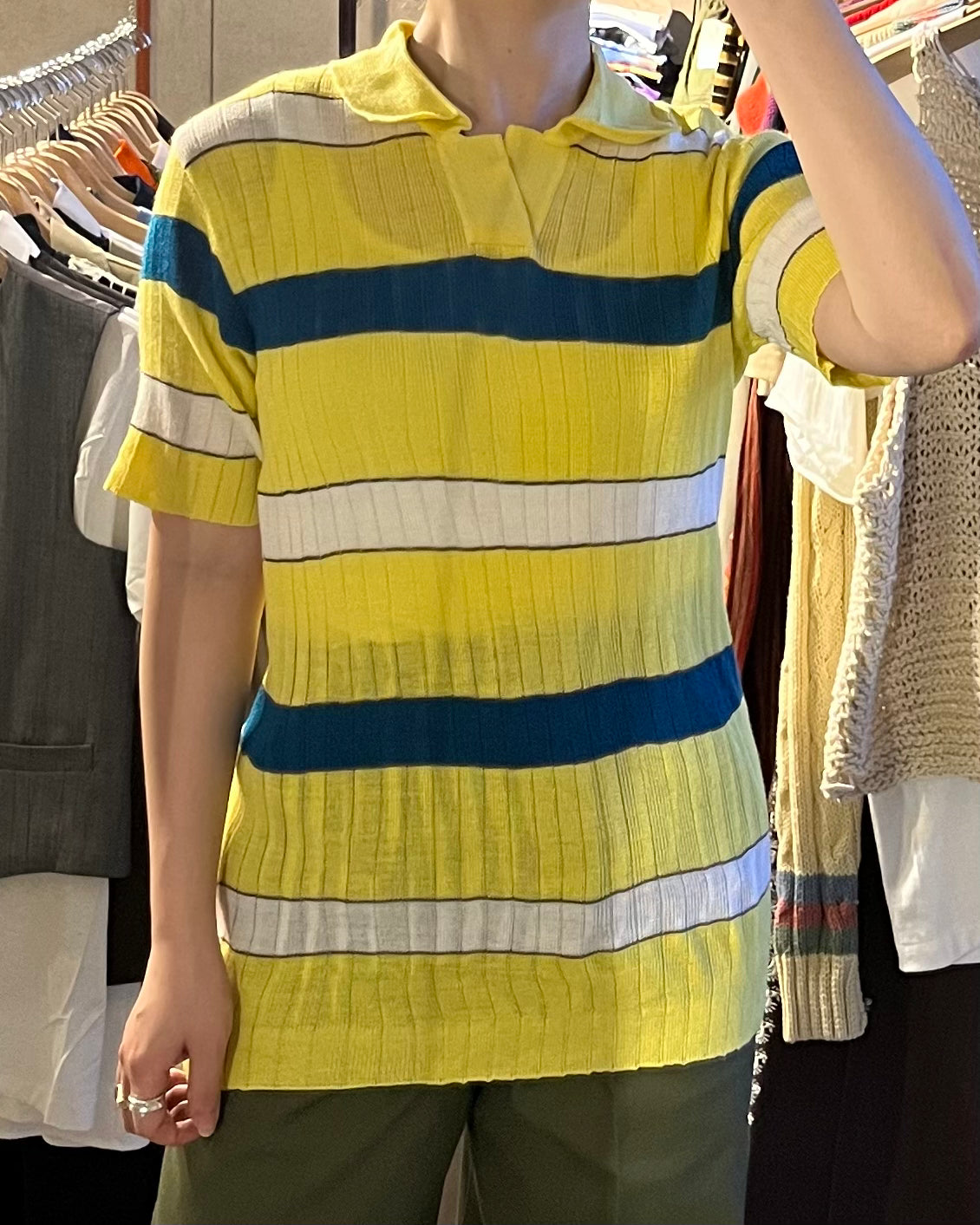 Design Acrylic Knit Polo Made in Italy