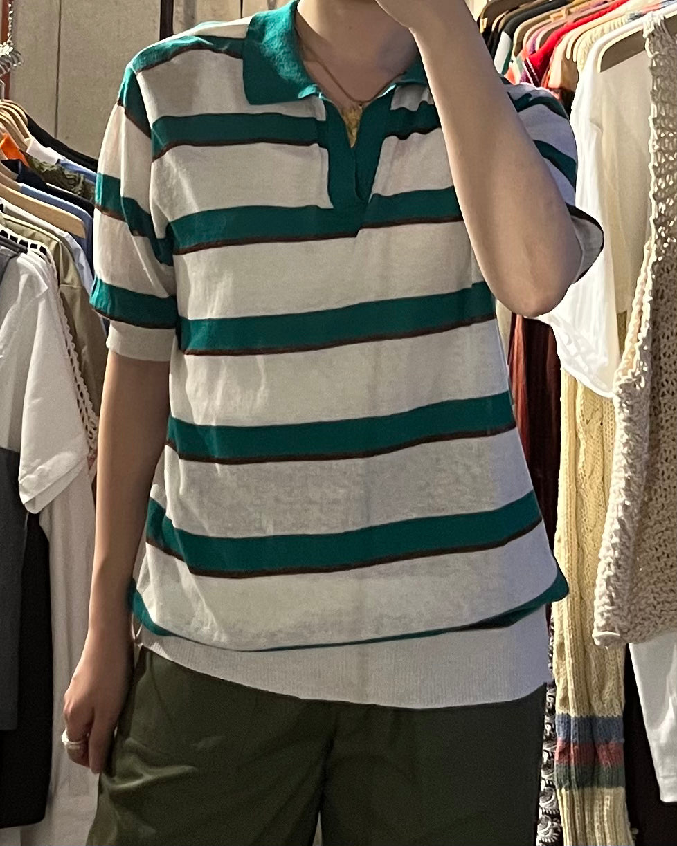 Design Acrylic Knit Polo Made in Italy