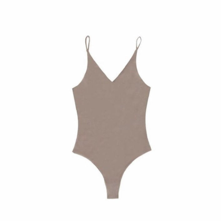 "rom" Camisole Bodysuit - Beige