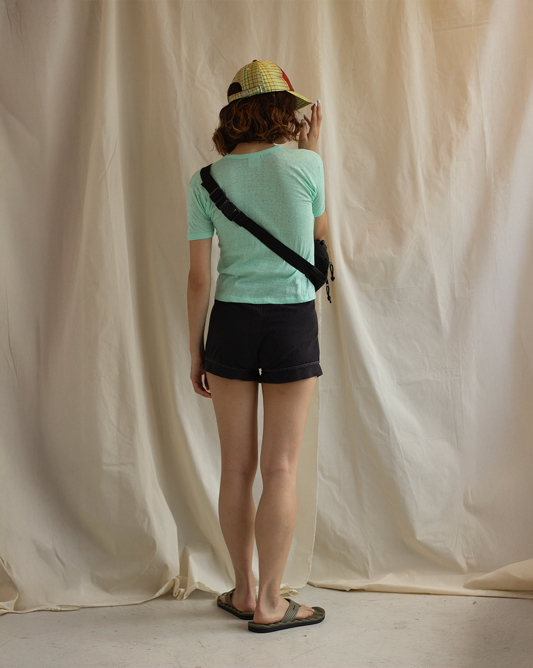 Cropped Pale Color T-Shirt