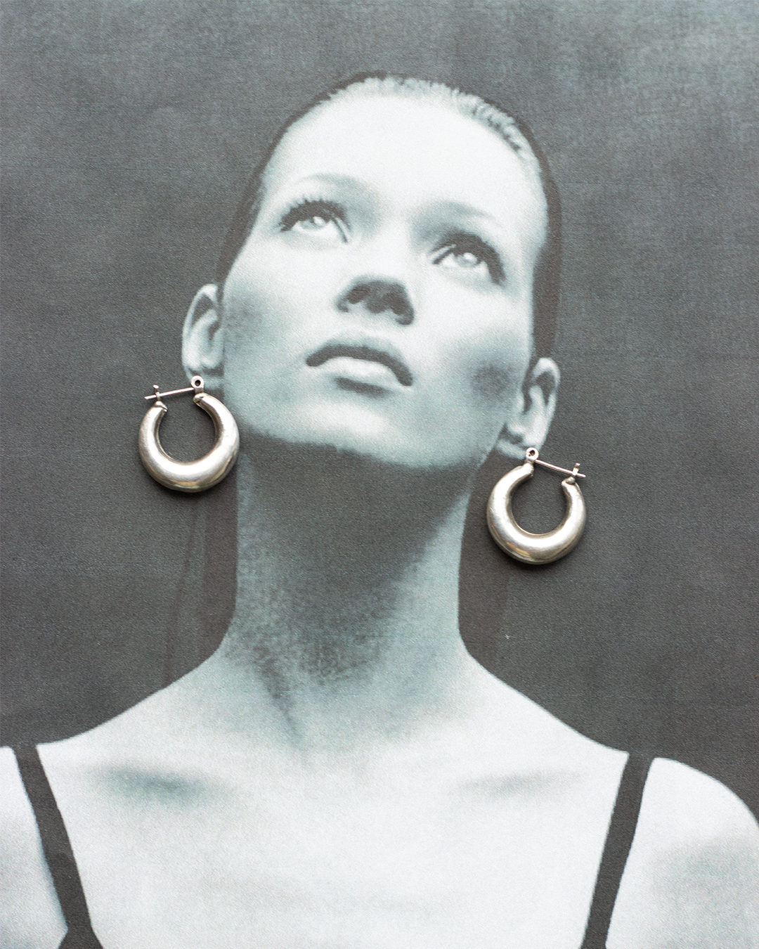 Silver Chunky Hoops