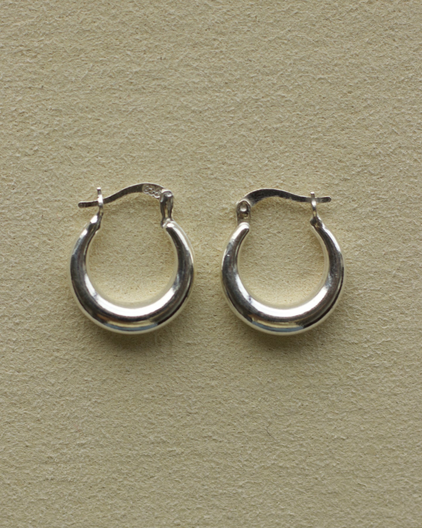 Silver Drop Hoops-Small (E025011)