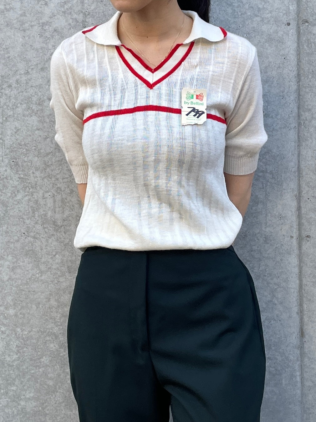 Design Acrylic Knit Polo Made in Italy