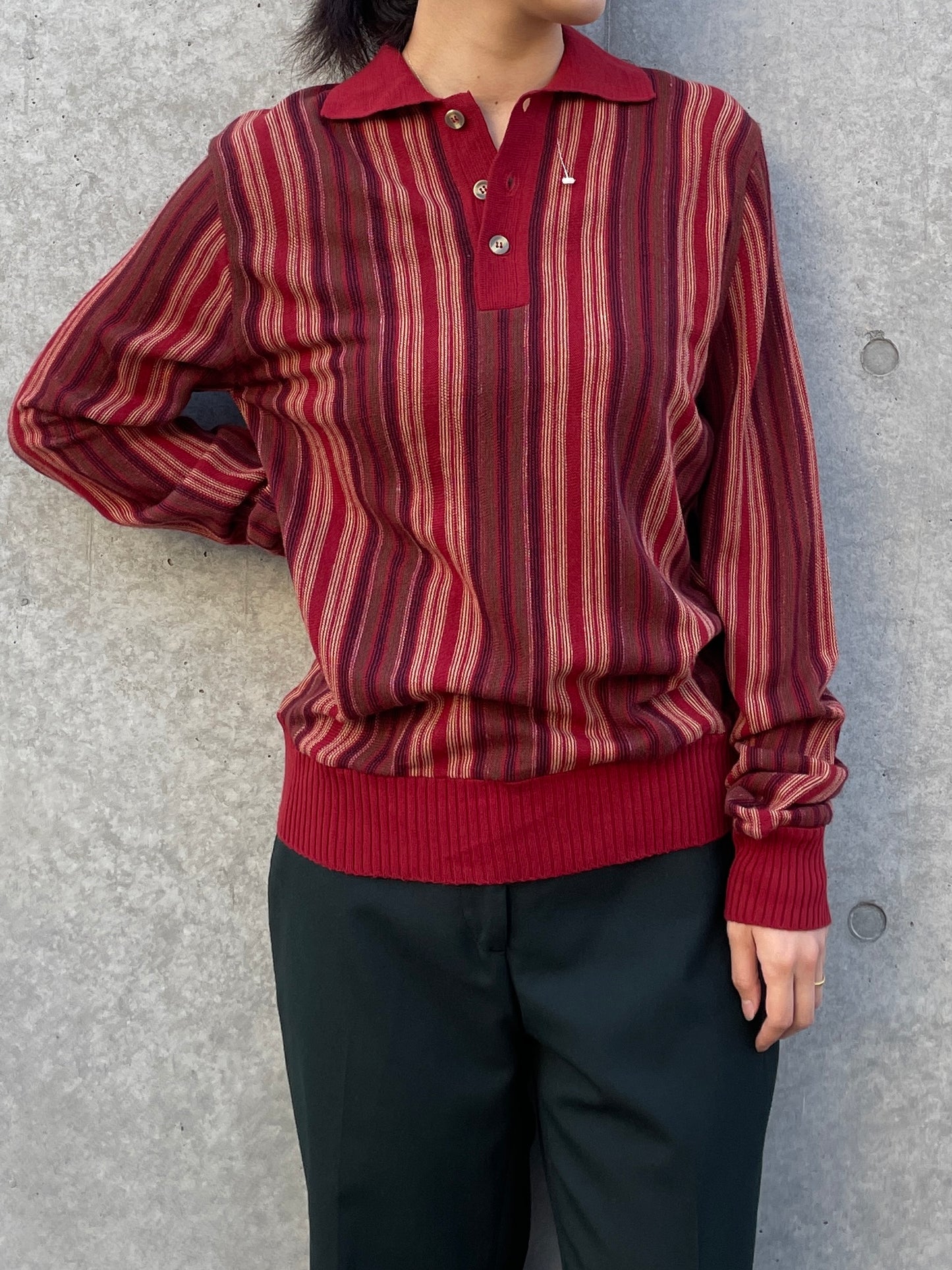 Design Acrylic Knit Polo Made in Italy