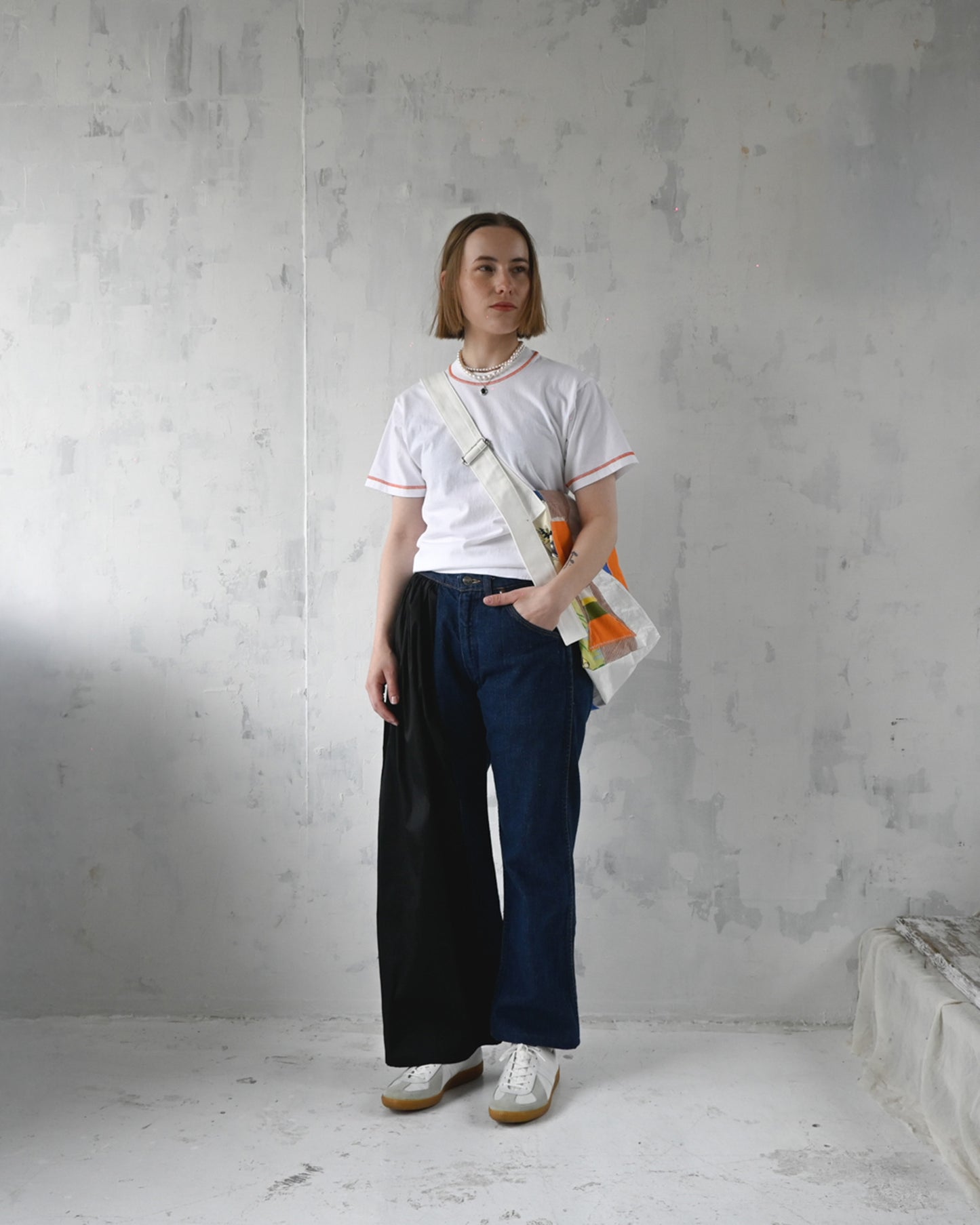 KHOKI x 404 - Patchwork Vinyl Bag with Vintage Fabric