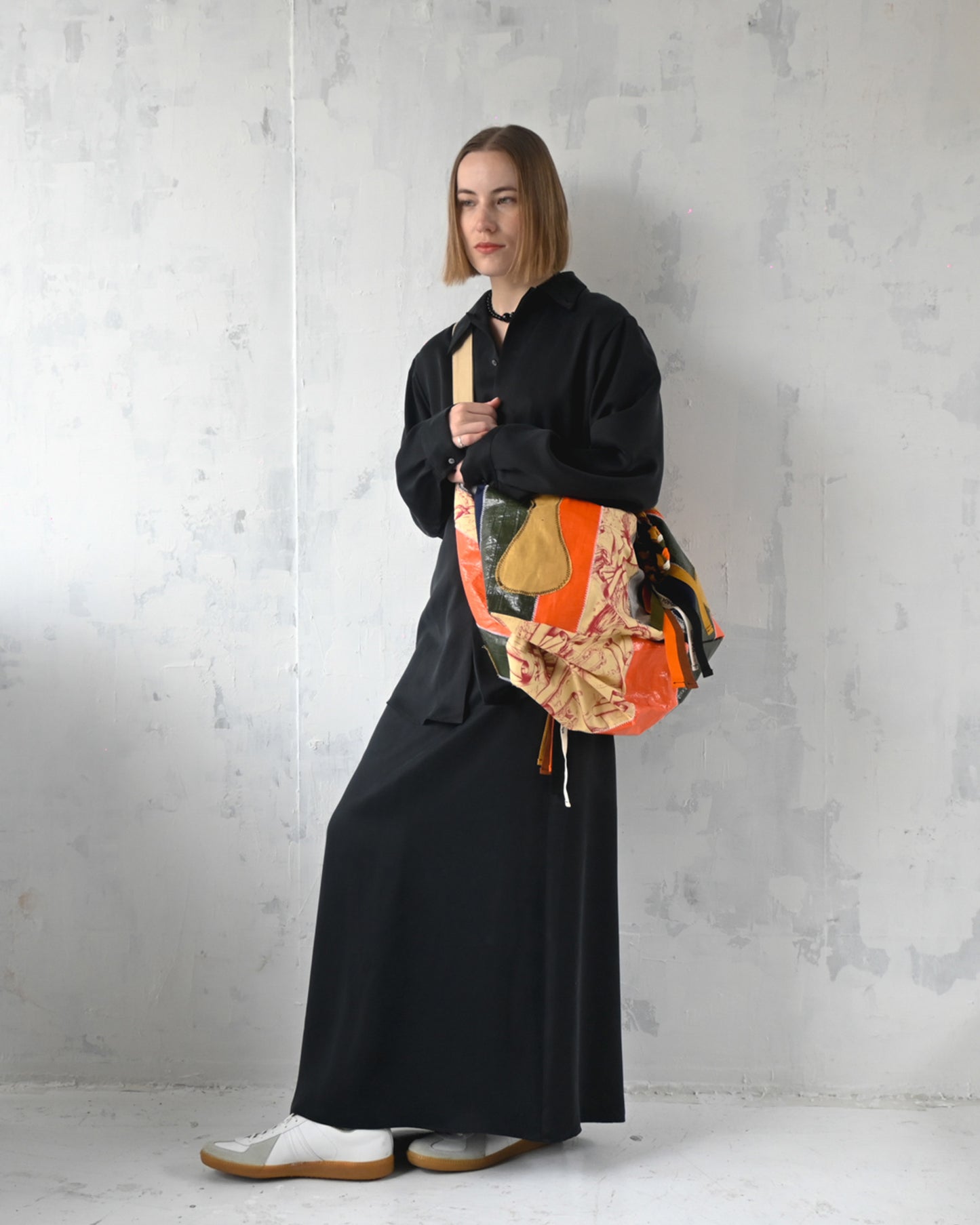 KHOKI x 404 - Patchwork Vinyl Bag with Vintage Fabric